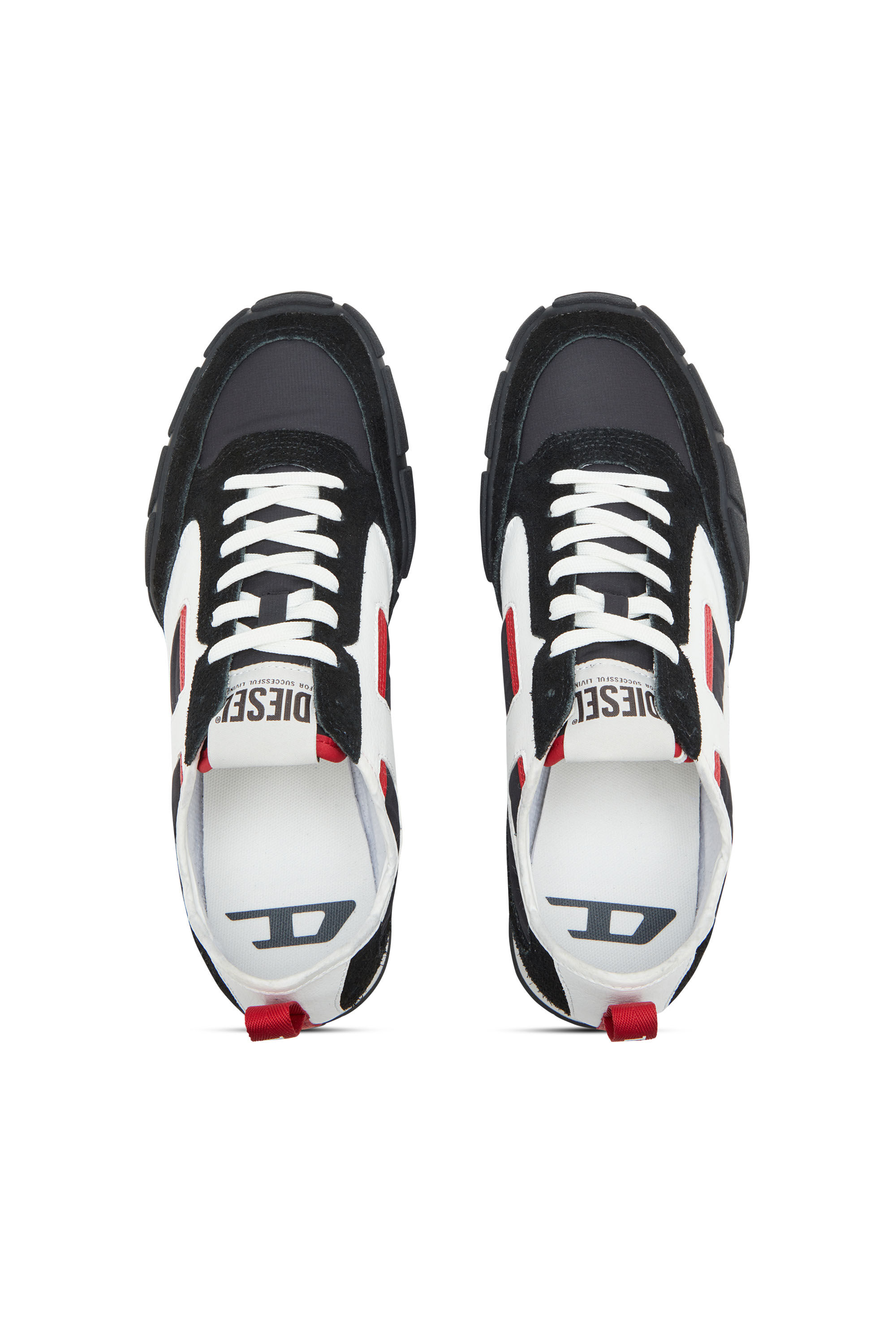 Diesel - S-PAGODHA LOW, Sneaker in pelle, suede e ripstop Uomo in ToBeDefined - 4