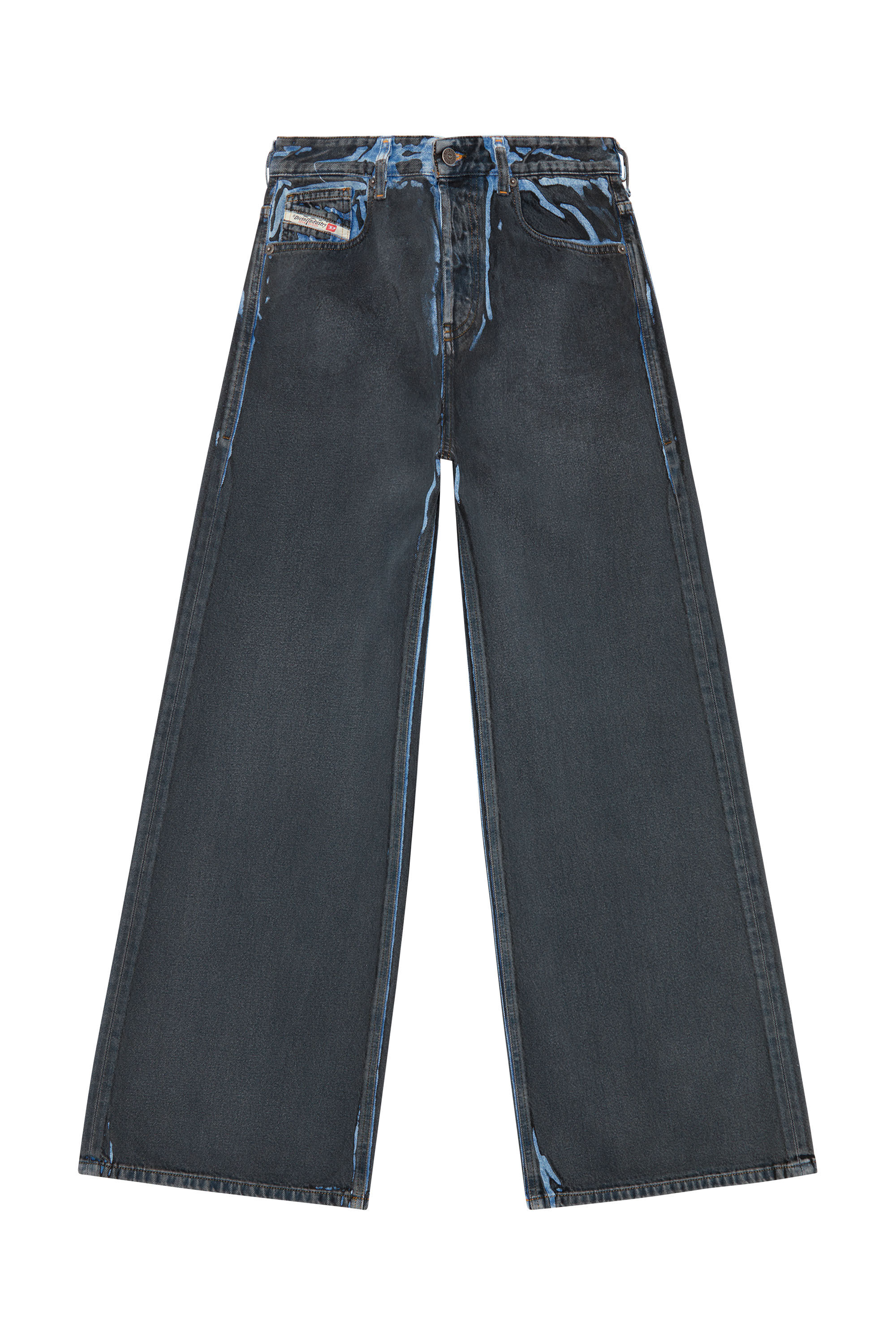 Diesel - Straight Jeans 1996 D-Sire 09I47, Nero/Grigio scuro - Image 2
