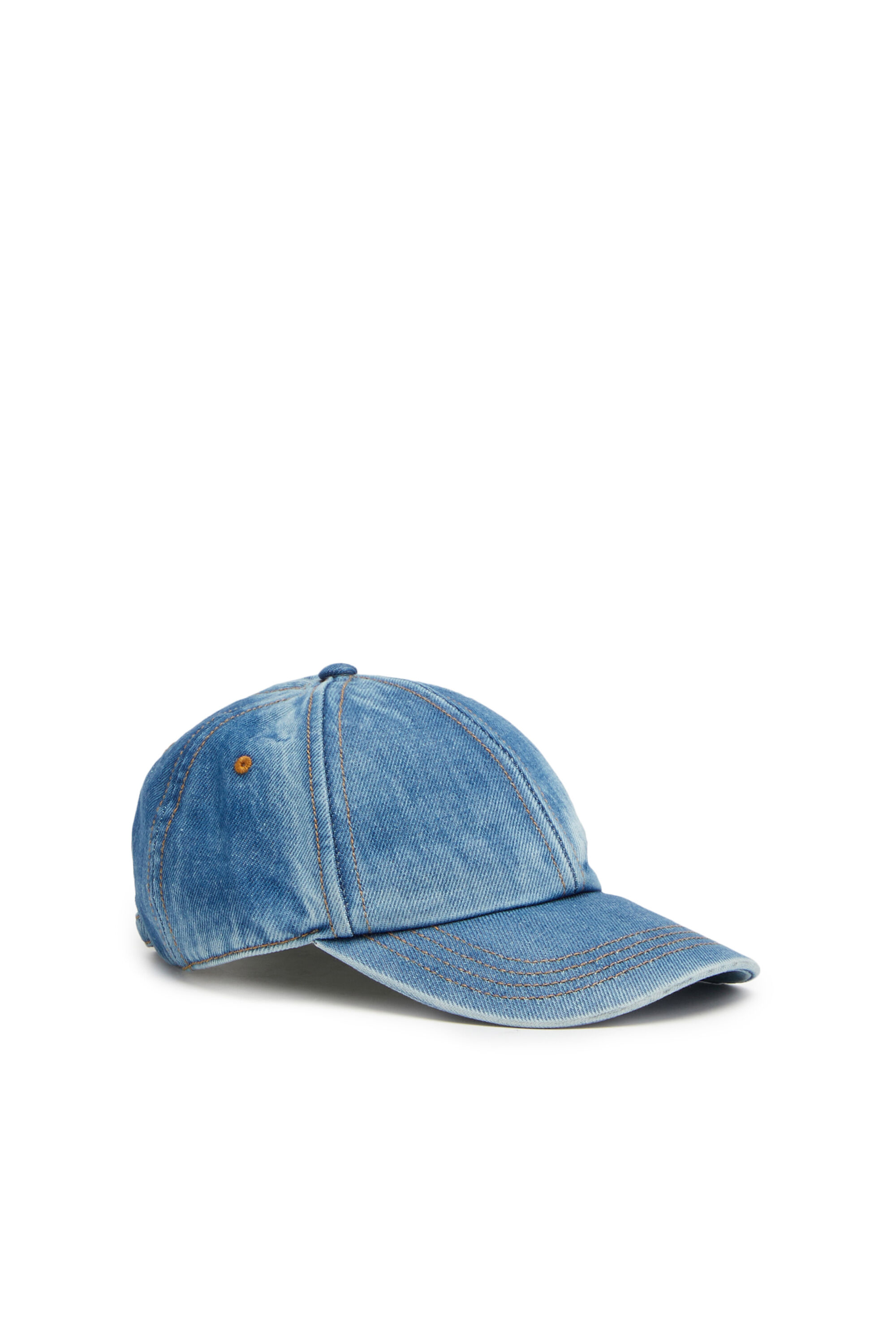 C LIB 2 Uomo Berretto da baseball in denim di cotone blu Diesel
