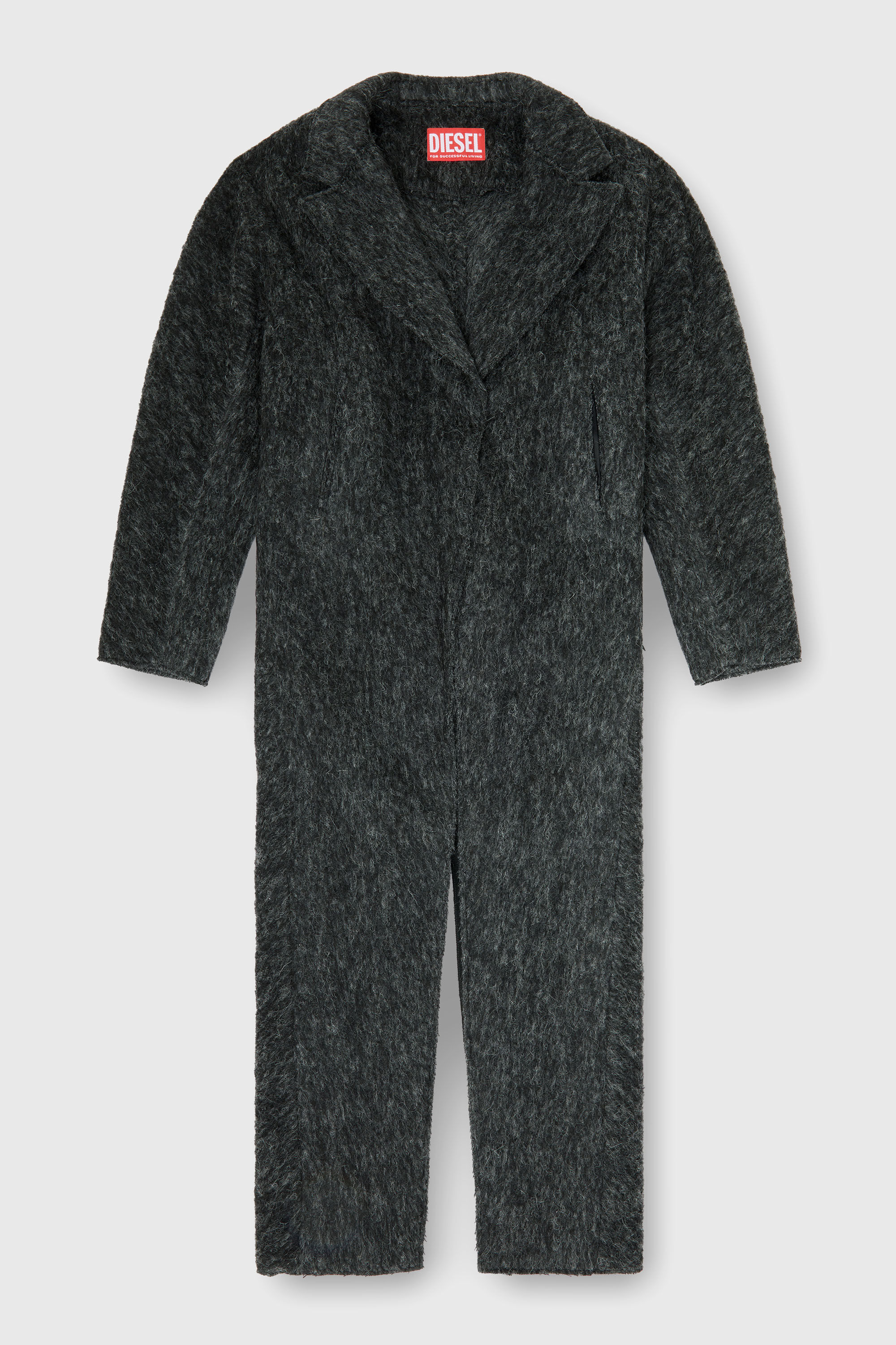 Diesel - W-SAYTA, Cappotto lungo in misto lana e alpaca Donna in Grigio - 2