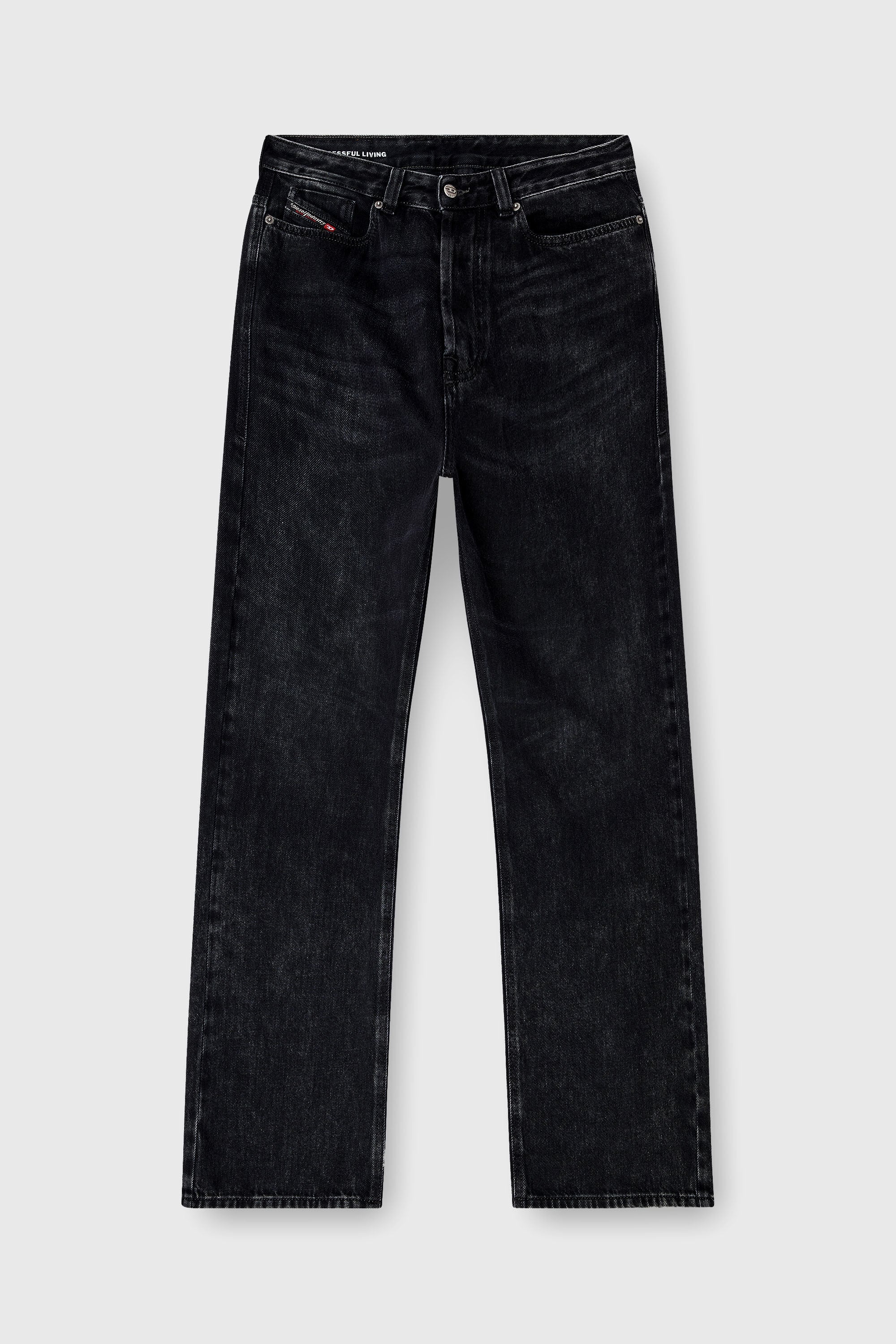Diesel - Man's Relaxed Jeans 1980 D-Eeper 09P09, Black/Dark grey - 4
