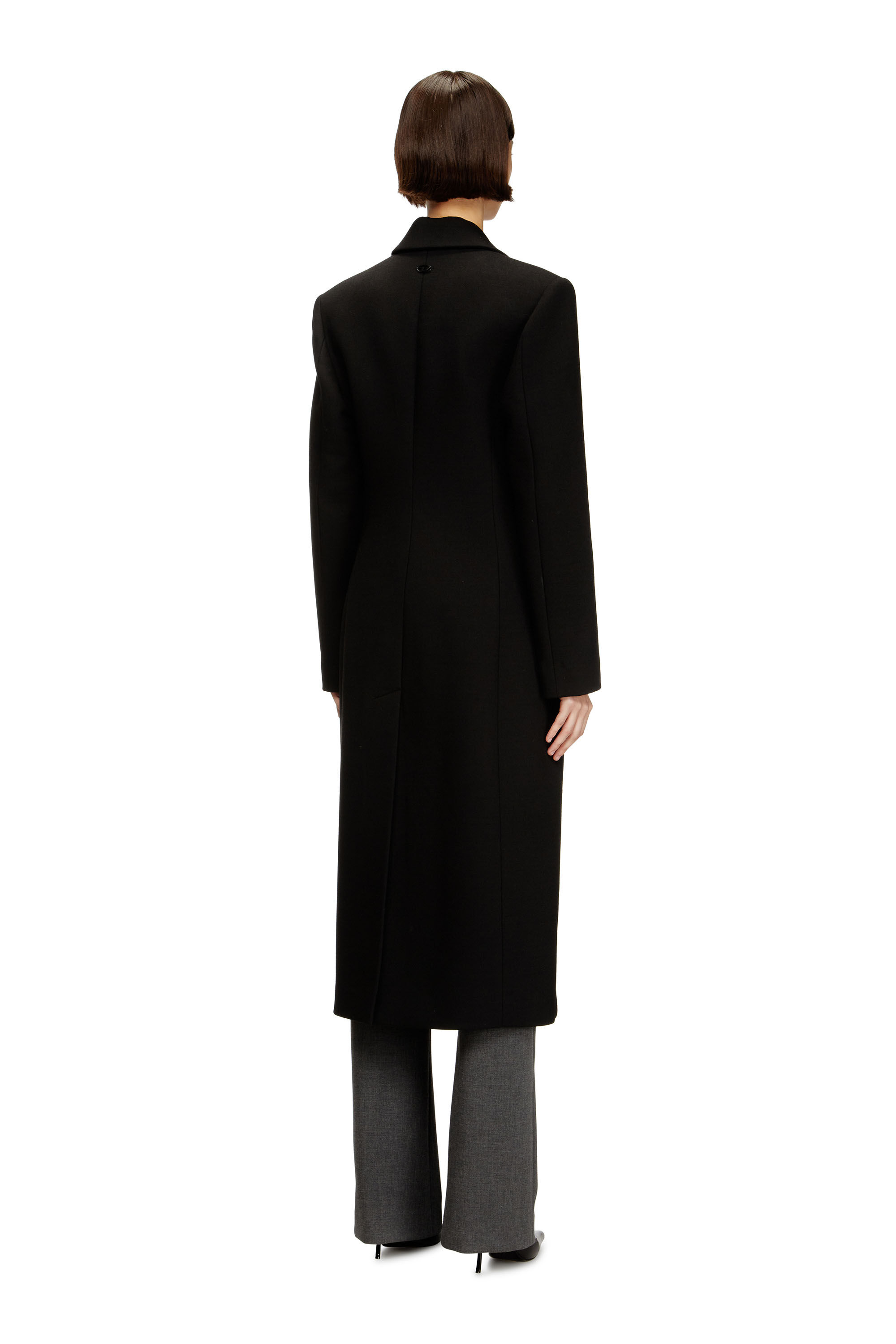 Diesel - G-ALLAN, Cappotto lungo a clessidra Donna in Nero - 4