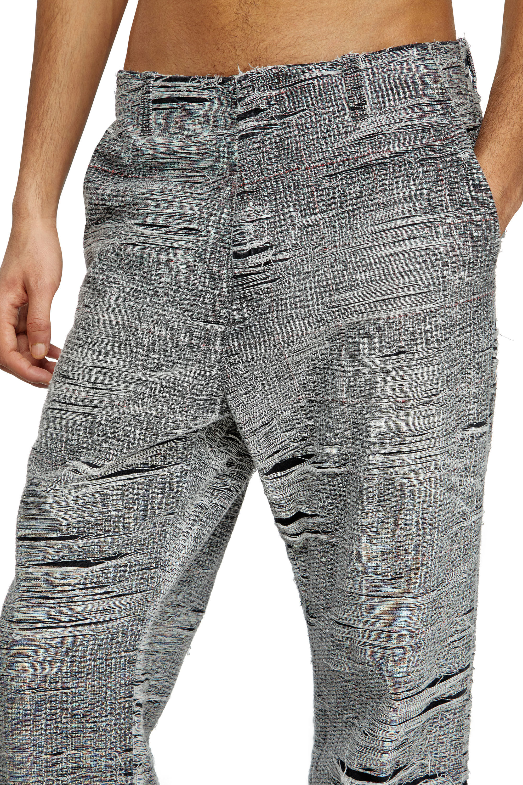 Diesel - Relaxed Jeans D-Boix 0CMBR Uomo, Grigio - Image 5