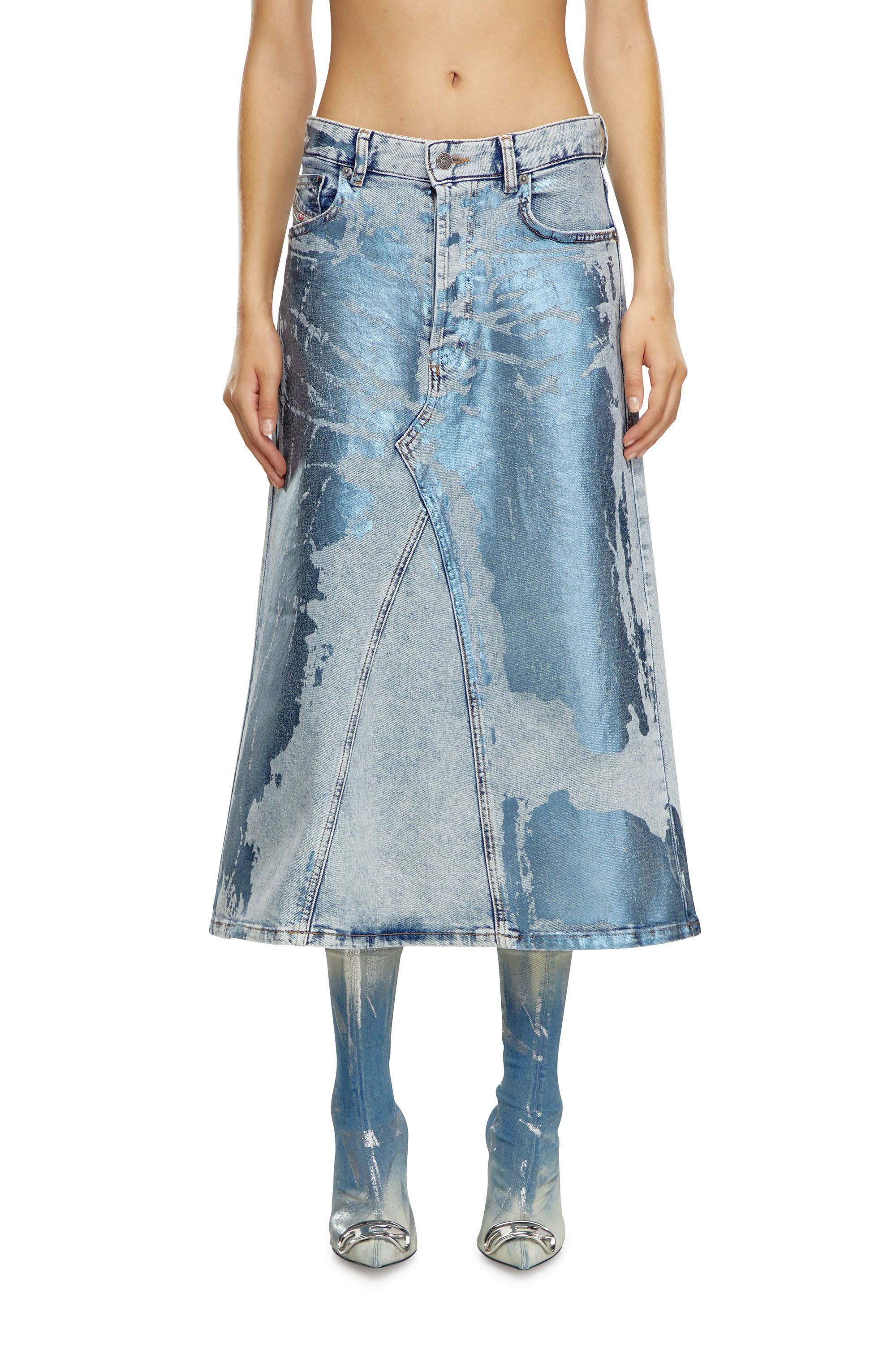 Gonna denim midi hotsell
