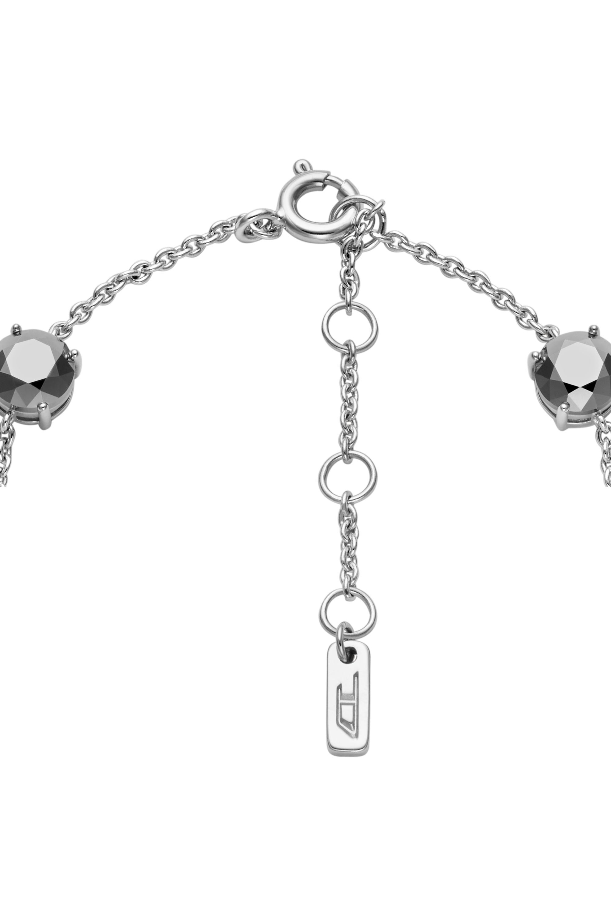 Diesel - DL1358040 STERLING SILVER JEWEL, Bracciale a catena in argento sterling Unisex in Argento - 2
