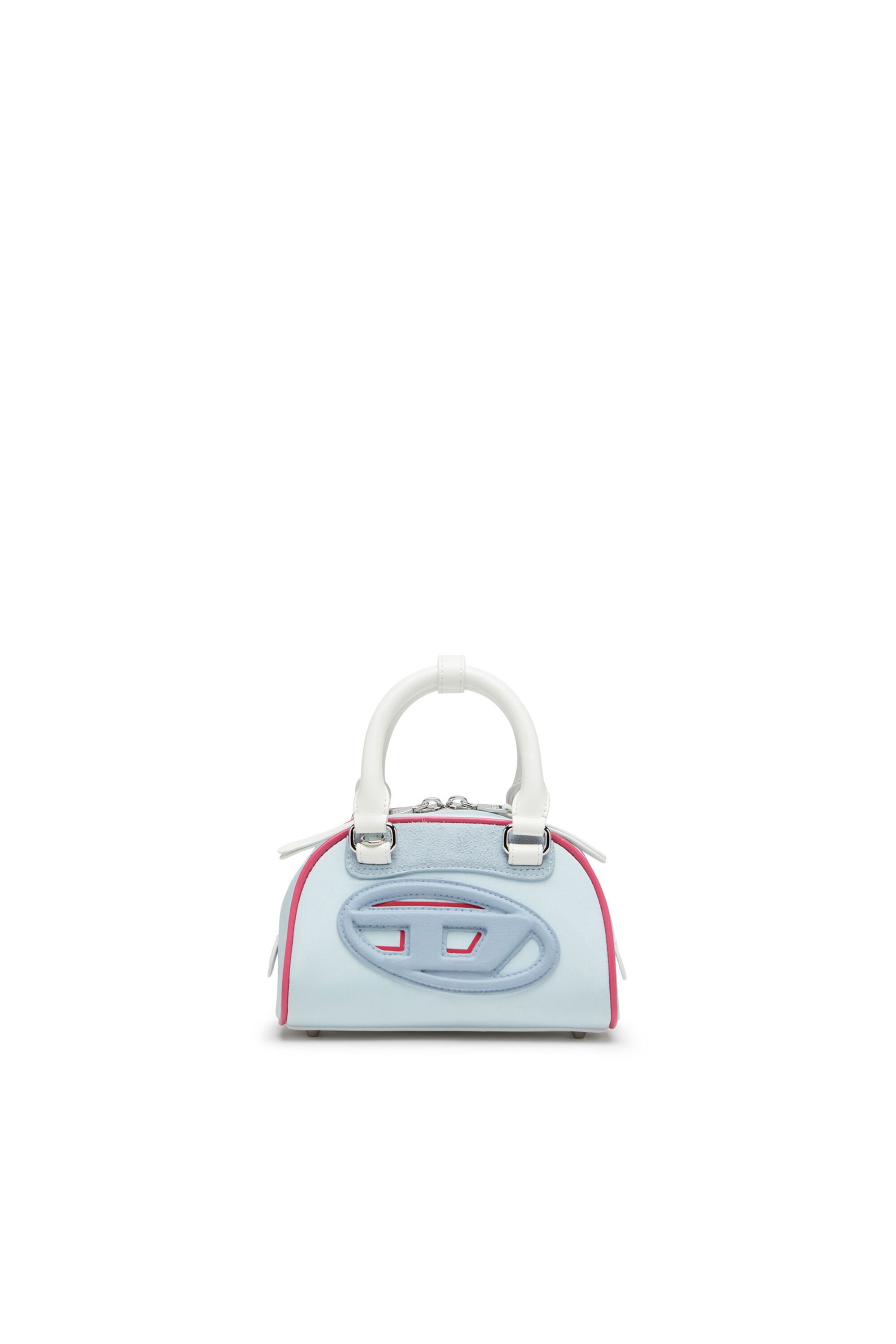 Diesel - 1DR DOME CROSSBODY, Mini borsa bowling colour-block Donna in Blu - 1