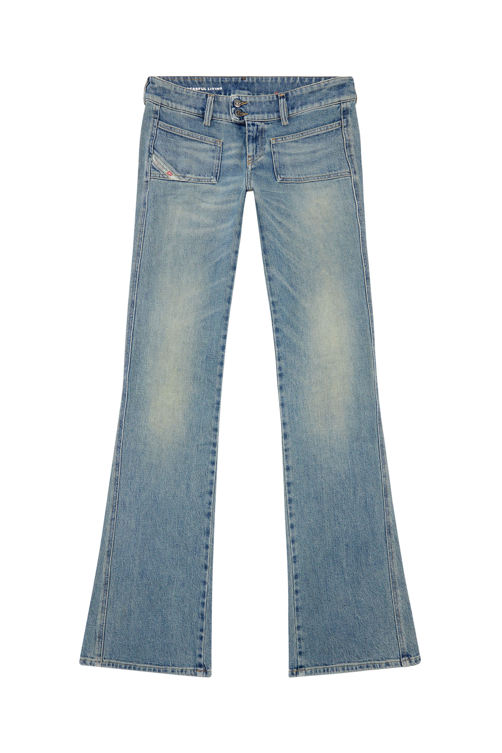 Diesel - Bootcut and Flare Jeans D-Hush 09J55, Light Blue - Image 2