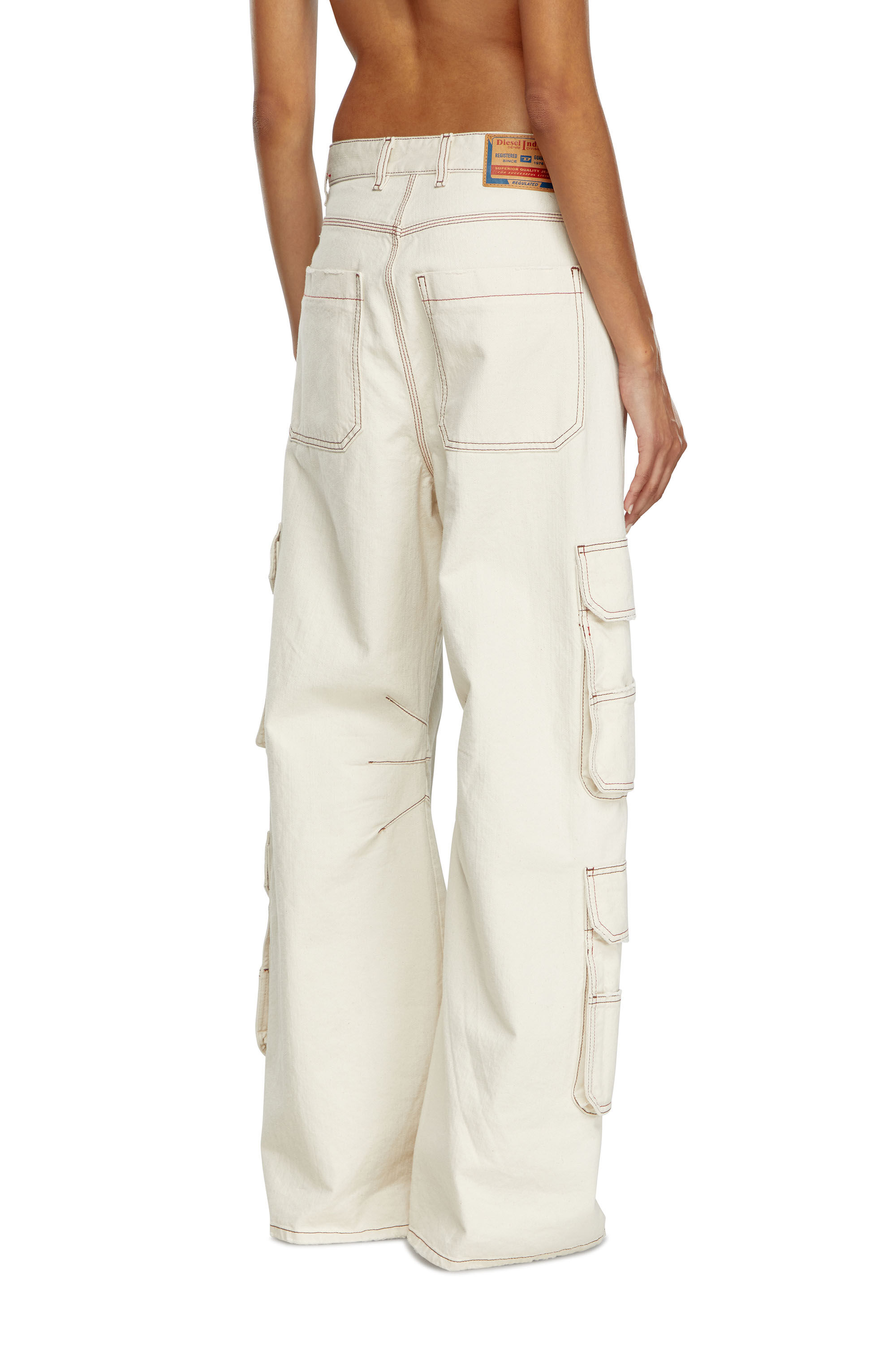 Diesel - Donna Straight Jeans 1996 D-Sire 0GRDQ, Bianco - Image 2