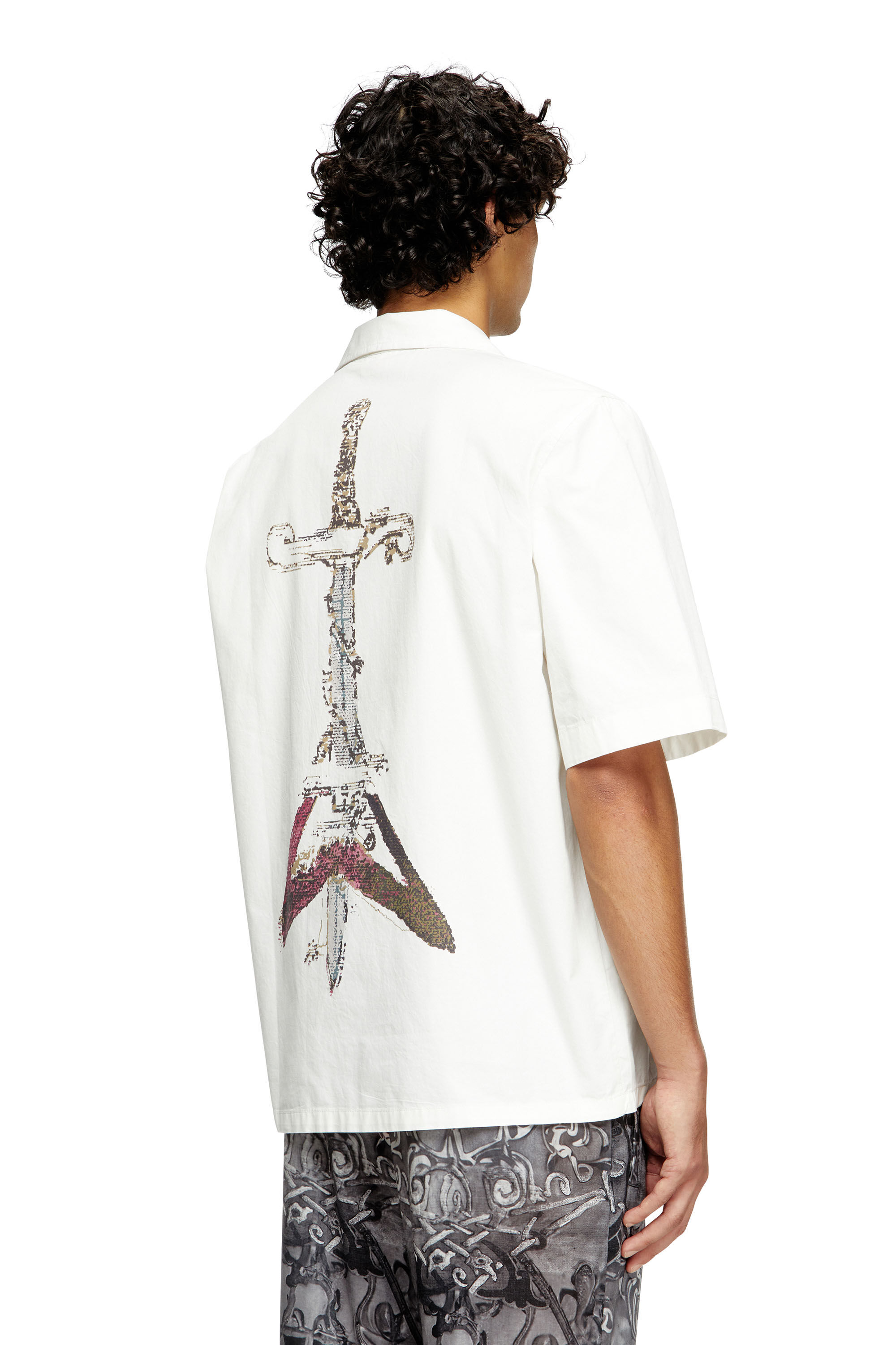 Diesel - S-BRACK-A-HGBS, Camicia con stampa spada Uomo in ToBeDefined - 4