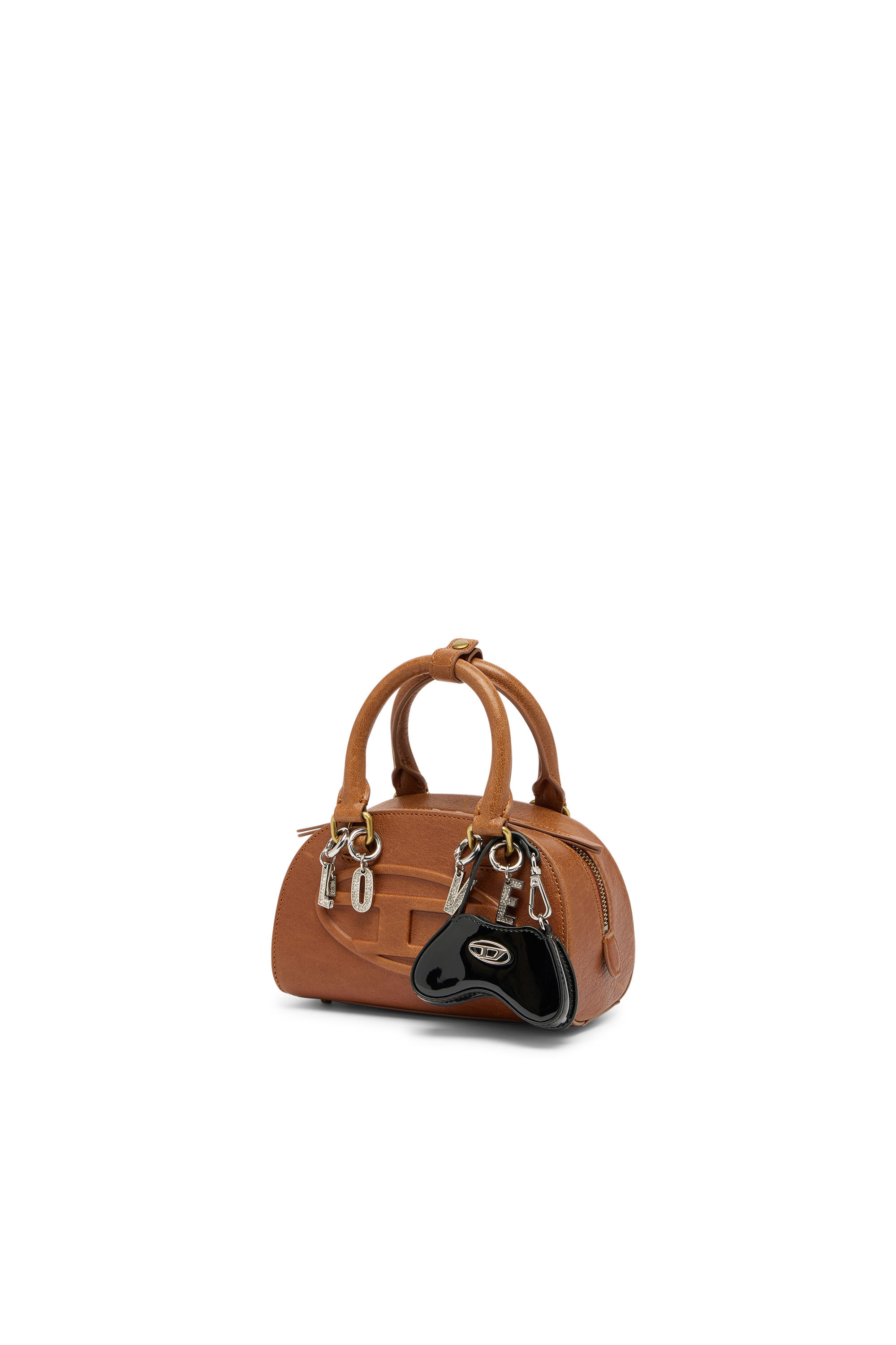Diesel - 1DR DOME CROSSBODY, 1DR Dome-Borsa bowling mini in pelle pull-up Donna in Marrone - 7