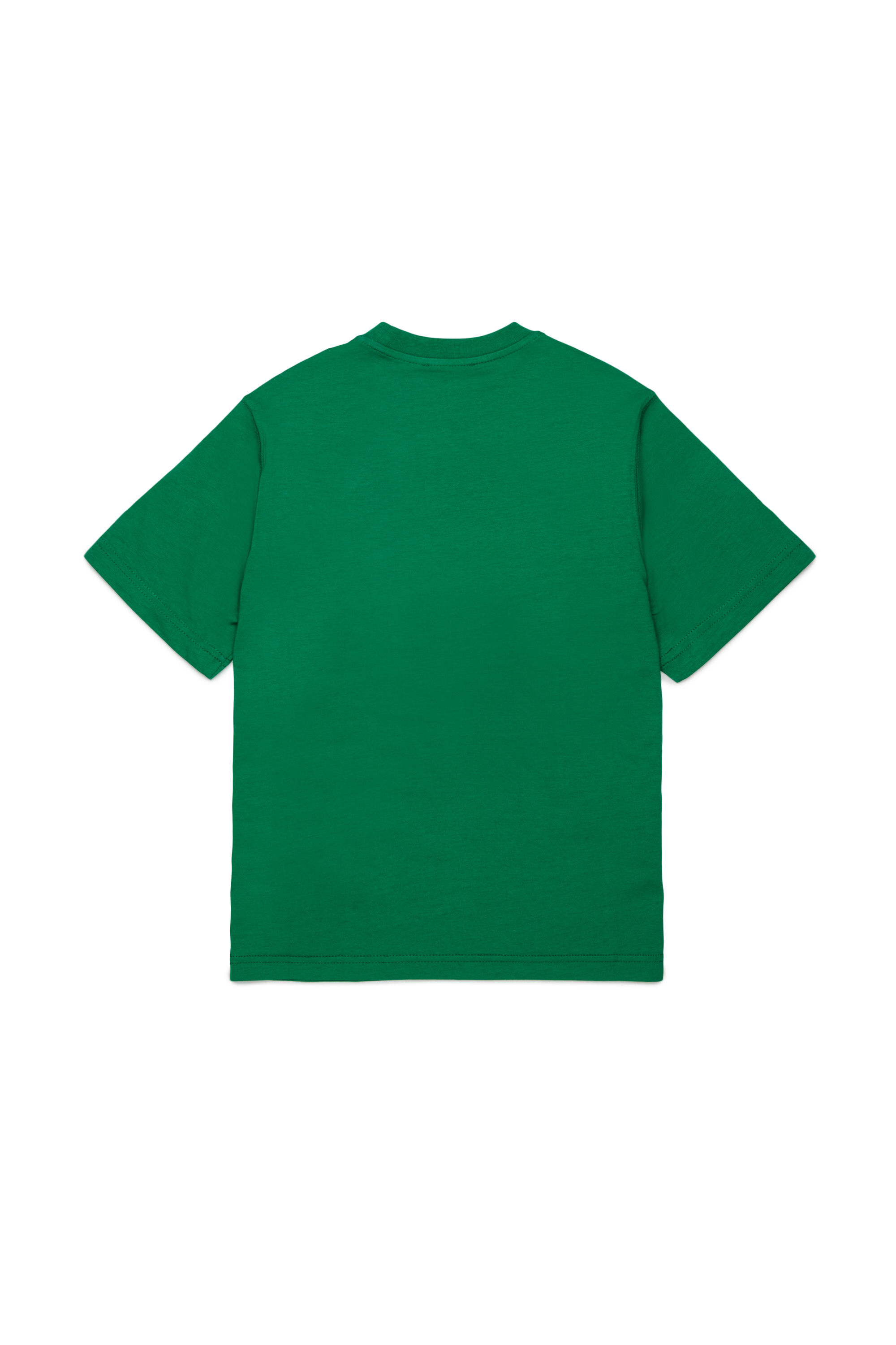 Diesel - TCIRCLE OVER, T-shirt in cotone con stampa Diesel Uomo in Verde - 2