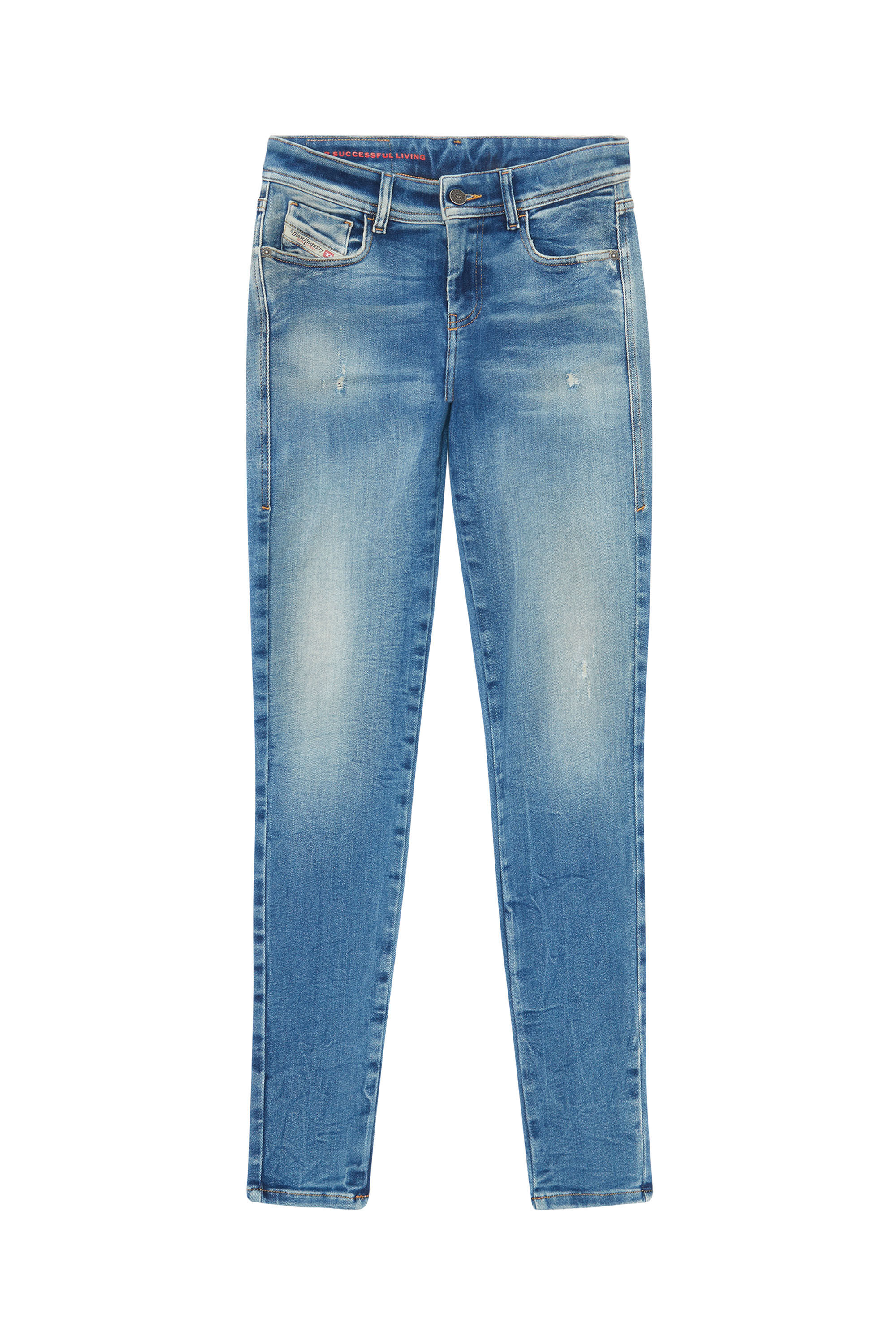 Diesel - 2017 Slandy 09E91 Super skinny Jeans, Blu Chiaro - Image 2
