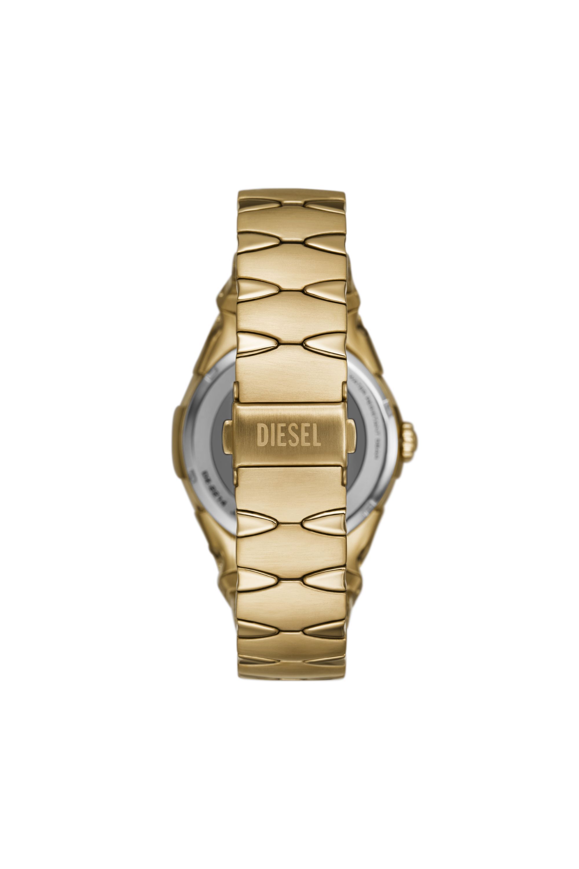 Orologio D Sruptor con cinturino in acciaio inossidabile Uomo Oro Diesel