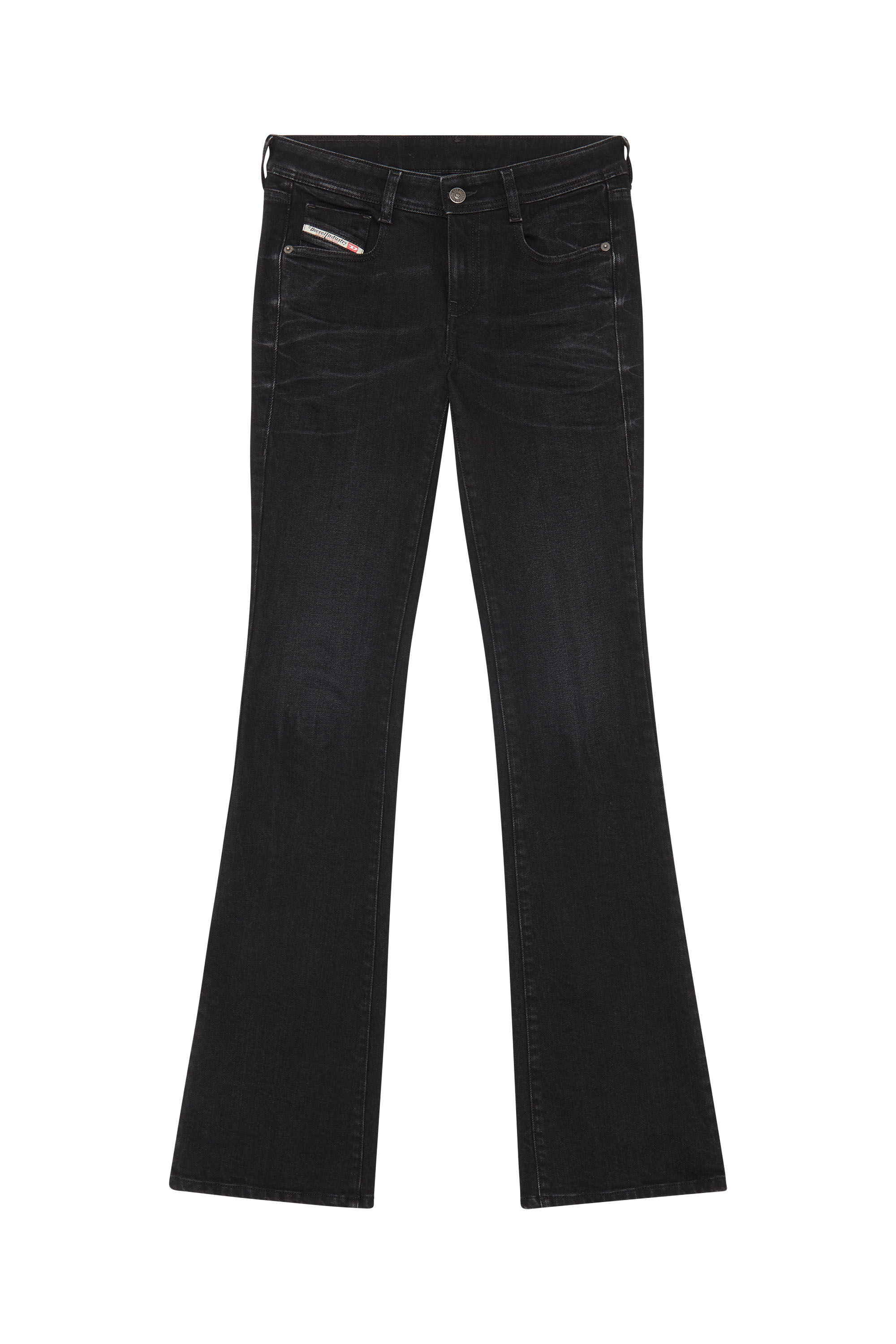 Diesel - 1969 D-EBBEY 09D48 Bootcut and Flare Jeans, Nero/Grigio scuro - Image 2