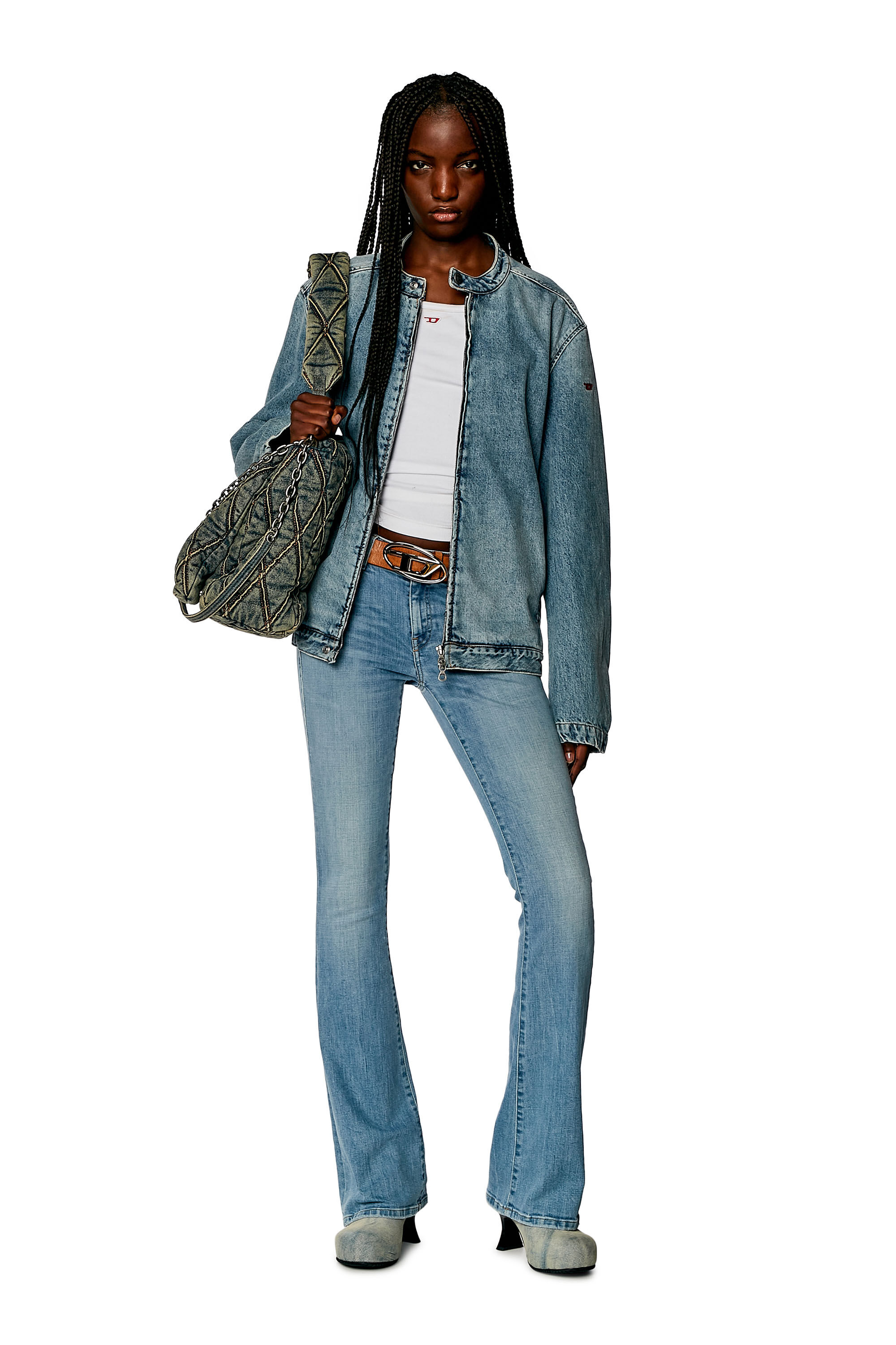 Women s Bootcut and Flare Jeans Light blue Diesel 1969 D Ebbey