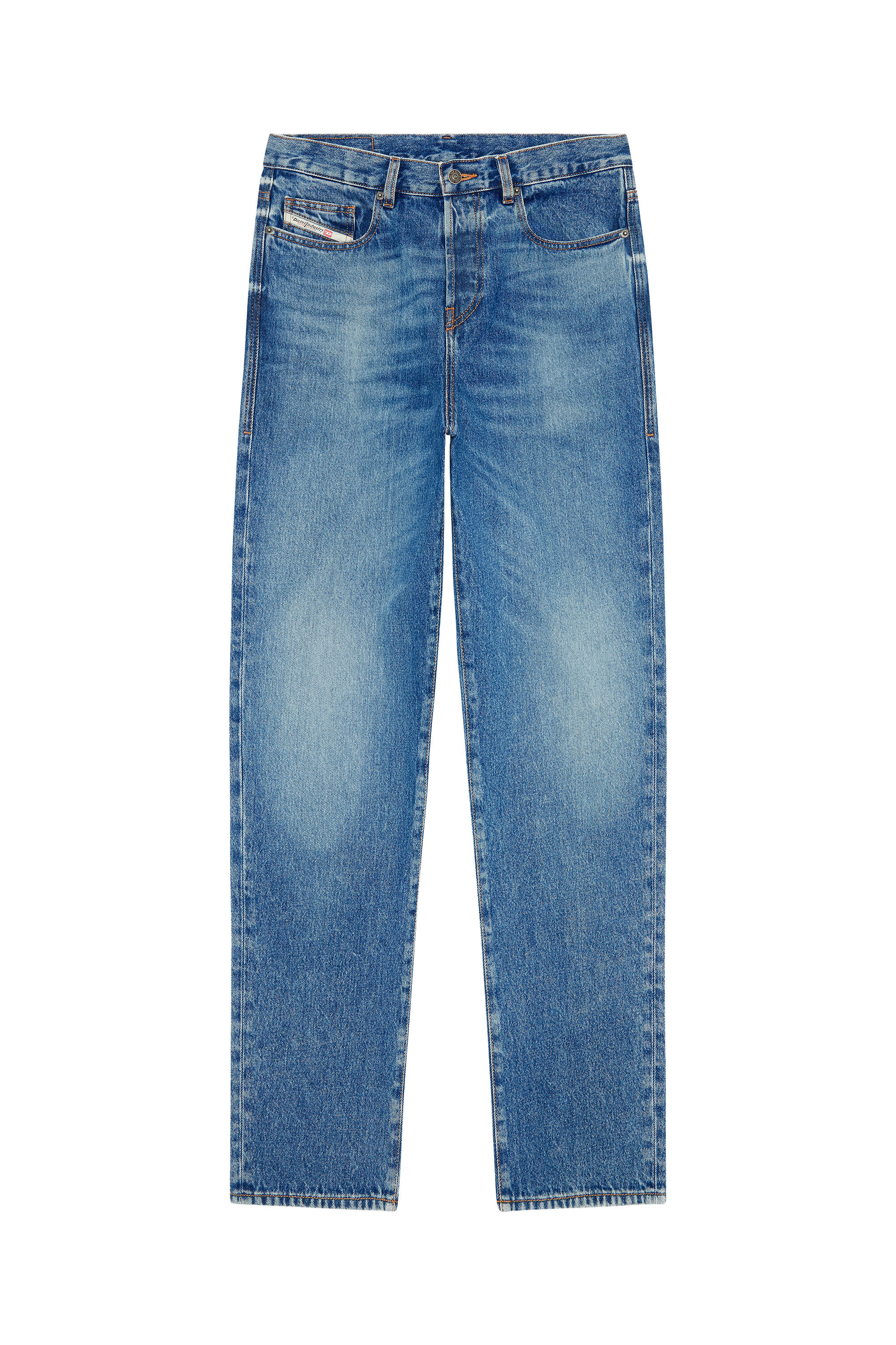 Diesel - 2020 D-Viker 0GYCT Straight Jeans, Blu medio - Image 2