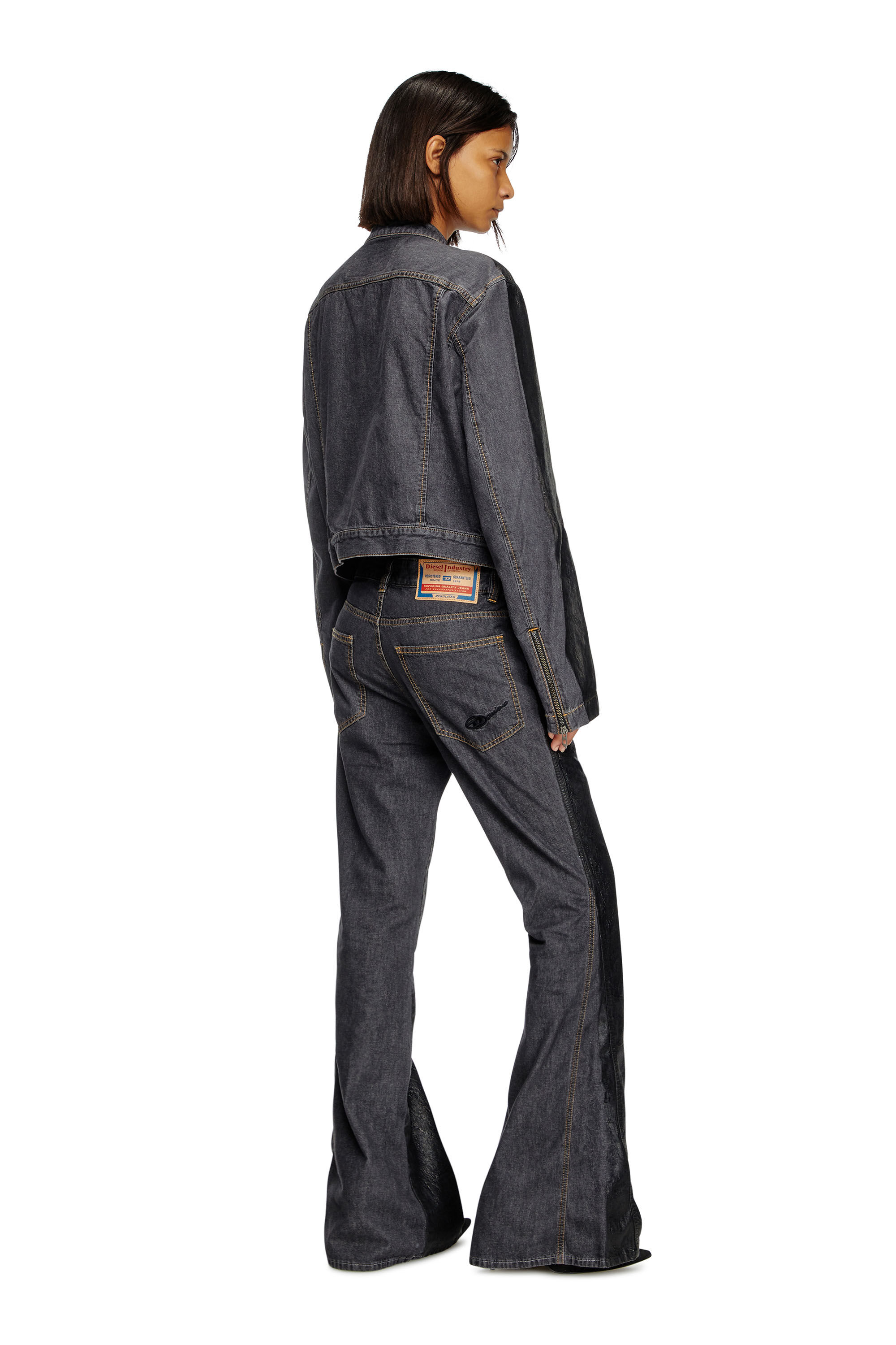 Diesel - Bootcut Jeans 1998 D-Buck 0DBCV Unisex, Nero/Grigio scuro - Image 8