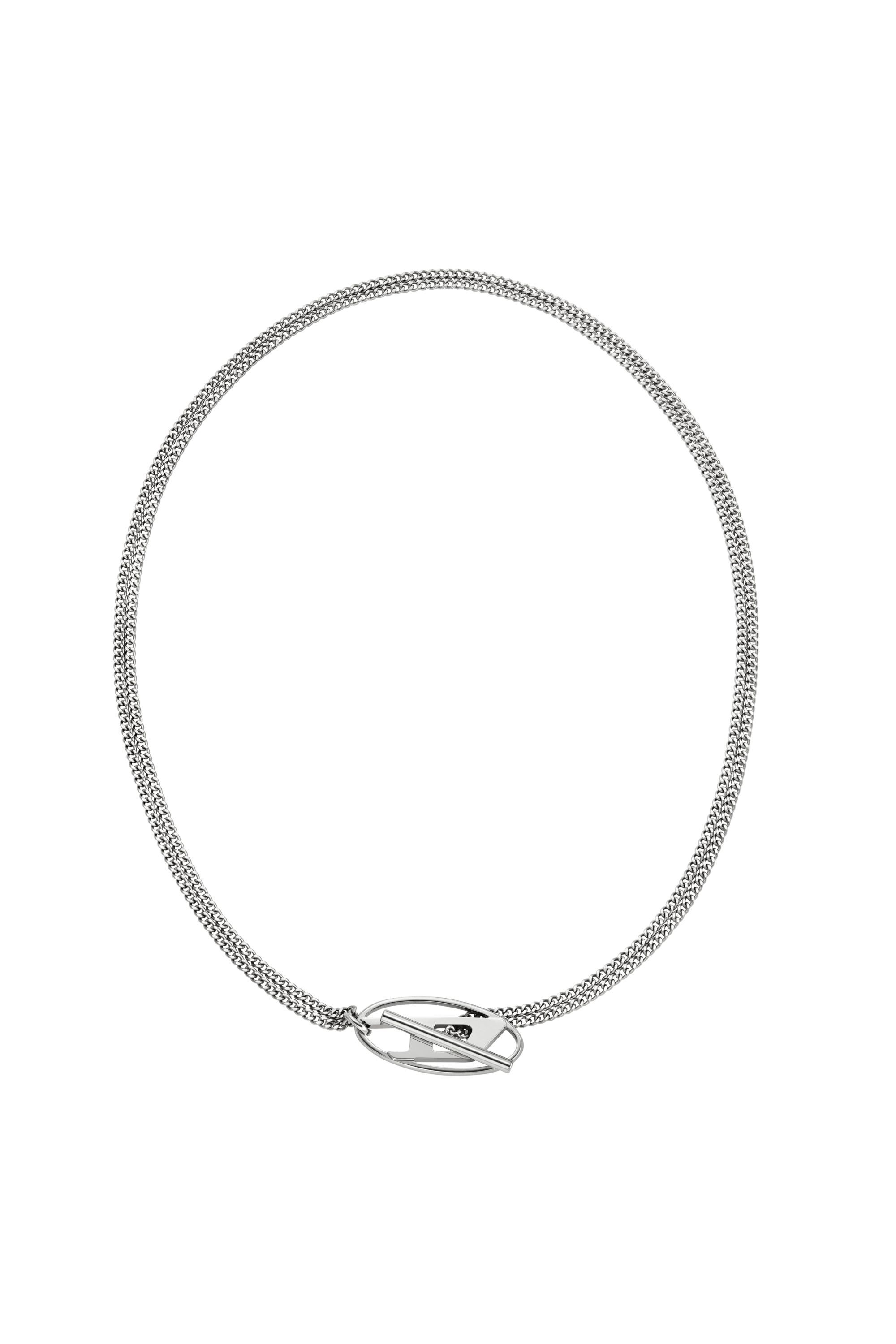 Diesel - DX1534040, Collana a catena in acciaio inossidabile Unisex in Argento - 1