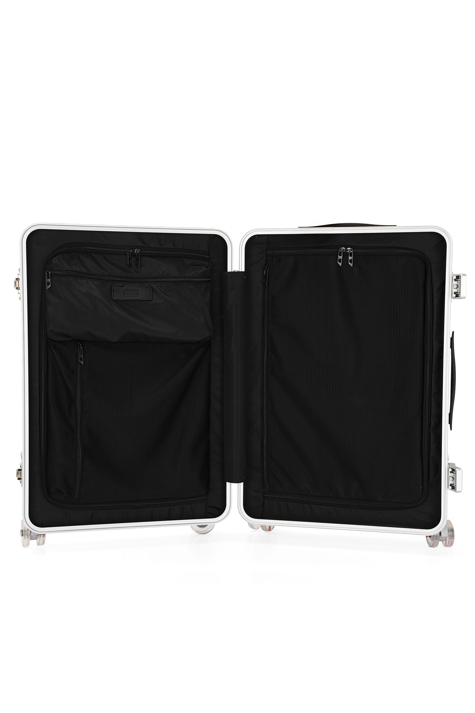 Diesel - DIESEL PC STRONG IMAGE TROLLEY- DSL003, Valigia resistente taglia M Unisex in Argento - 3