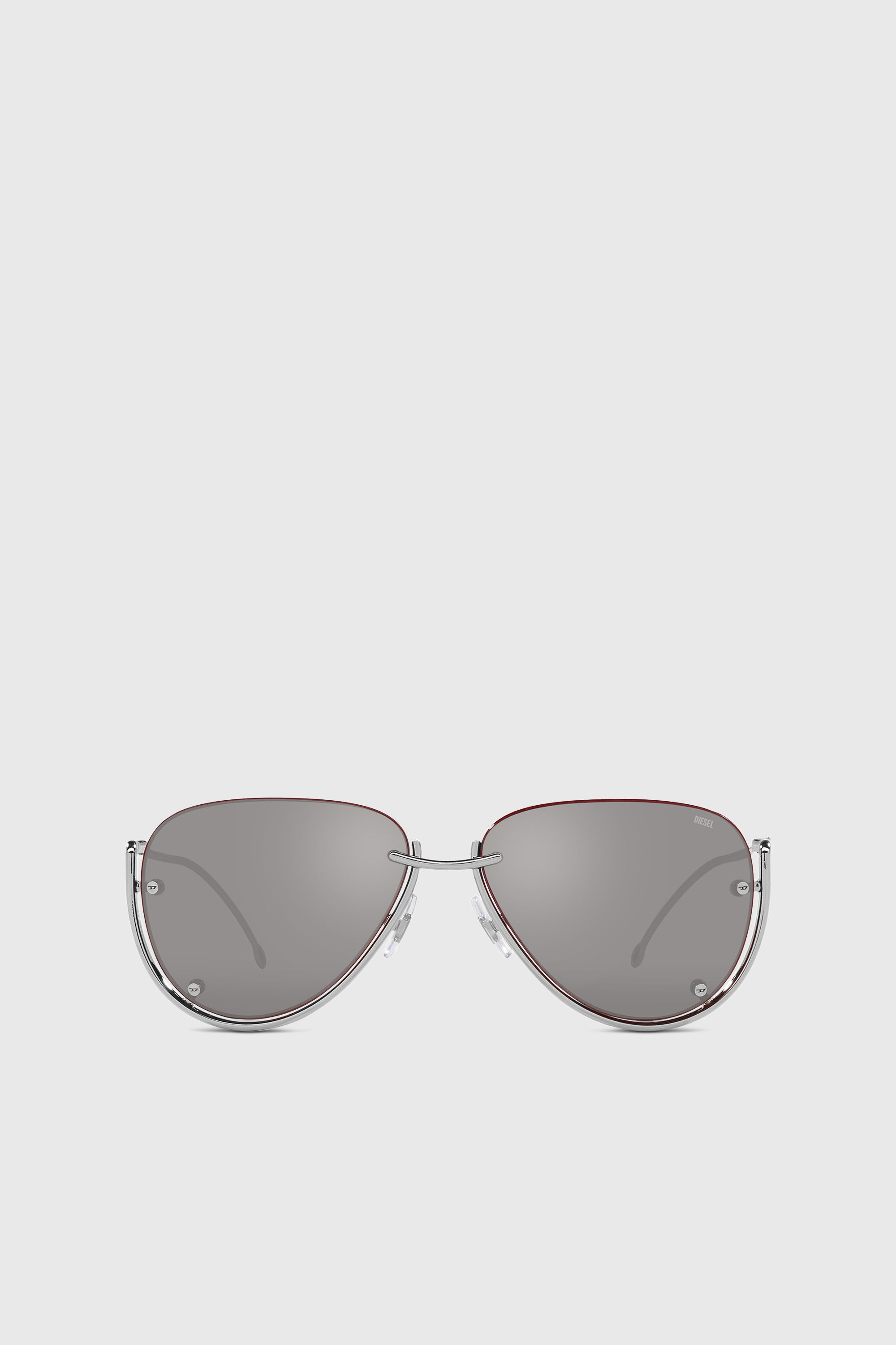 Diesel - 0DL1003, Occhiali da sole pilot Unisex in Argento - 1