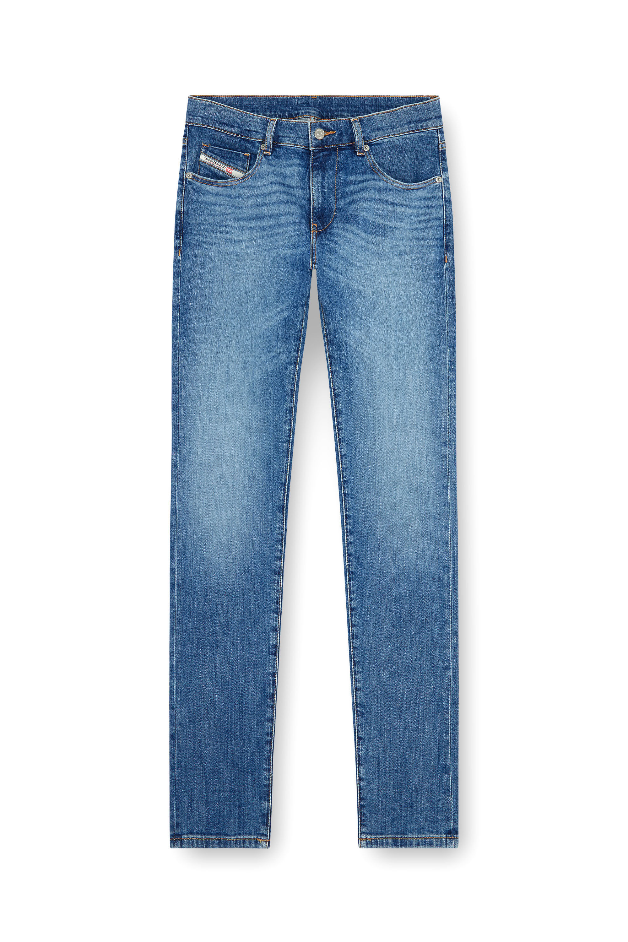 Diesel - Slim Jeans 2019 D-Strukt 0KIAL Uomo, Blu Chiaro - Image 2