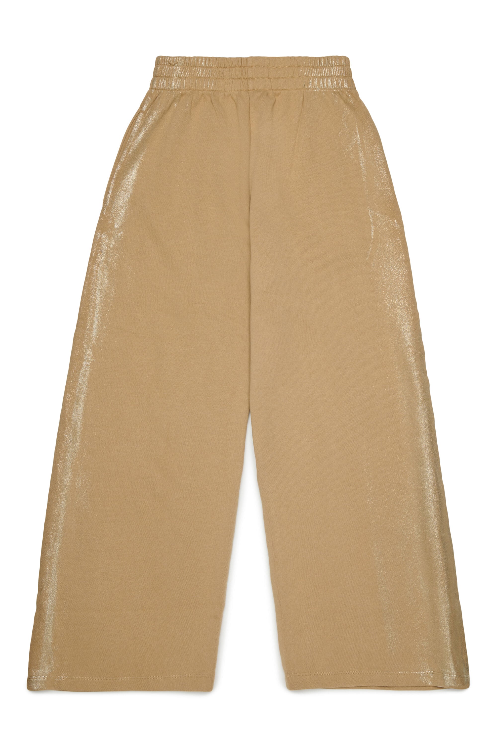 Diesel - PAELIC, Woman's Wide-leg sweatpants with metallic effect in Brown - 2