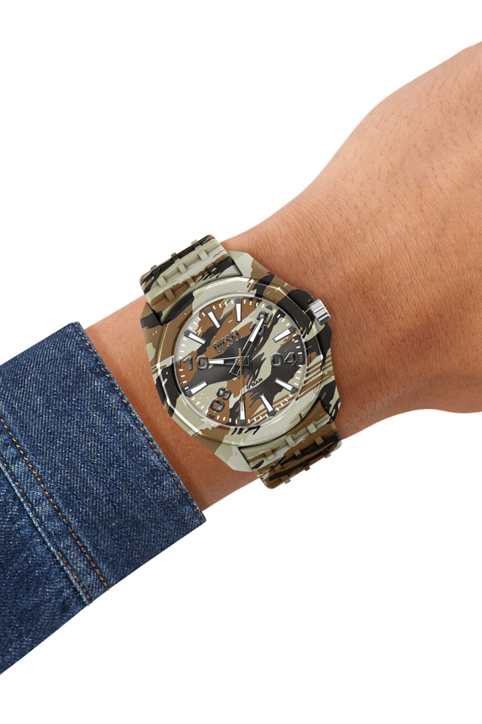 Diesel - DZ2242 WATCH, Orologio Stinger camo in silicone Uomo in Multicolor - 7