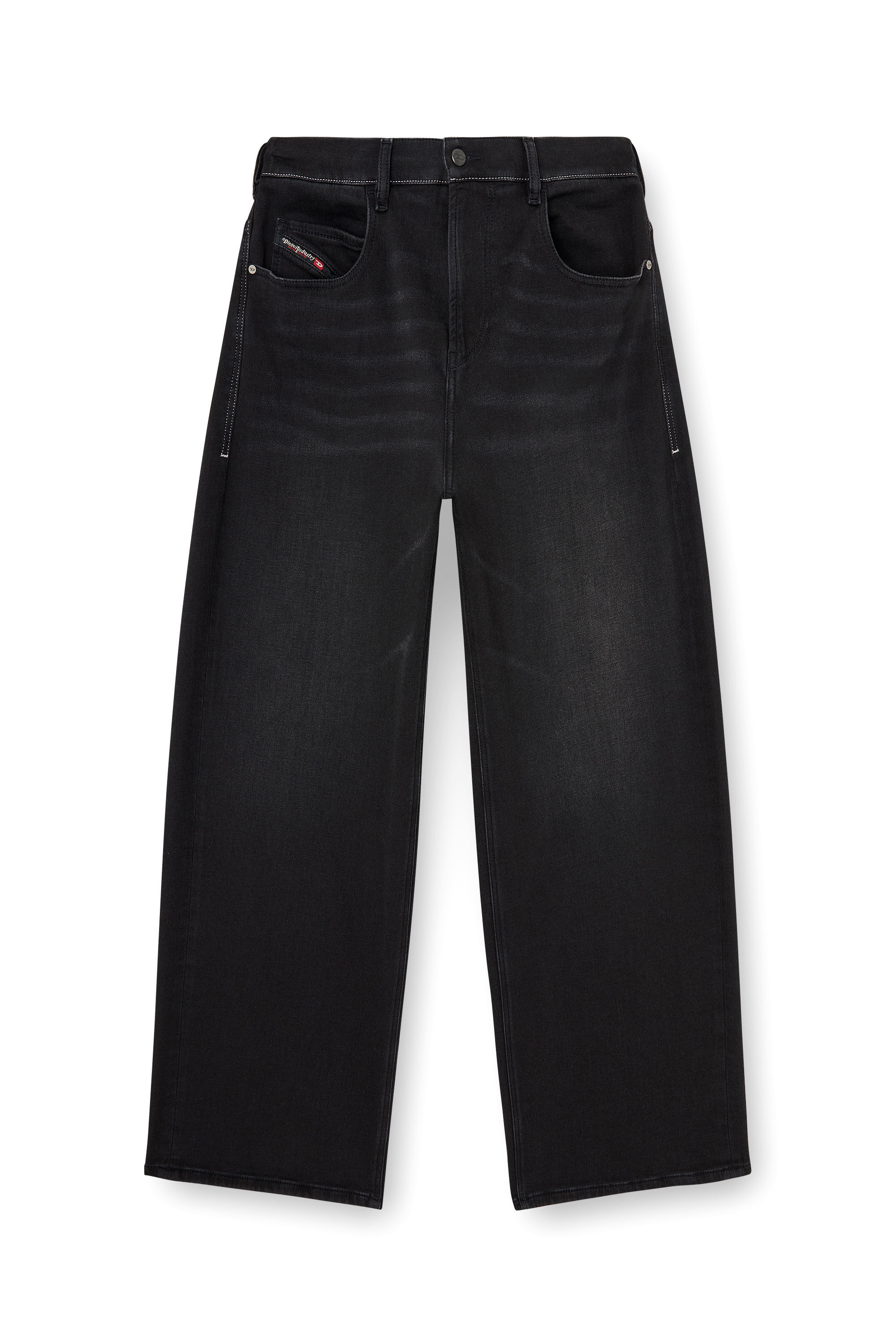 Diesel - Relaxed 2097 D-Enim-M Joggjeans&reg; 09P90 Unisex, Nero/Grigio scuro - Image 4