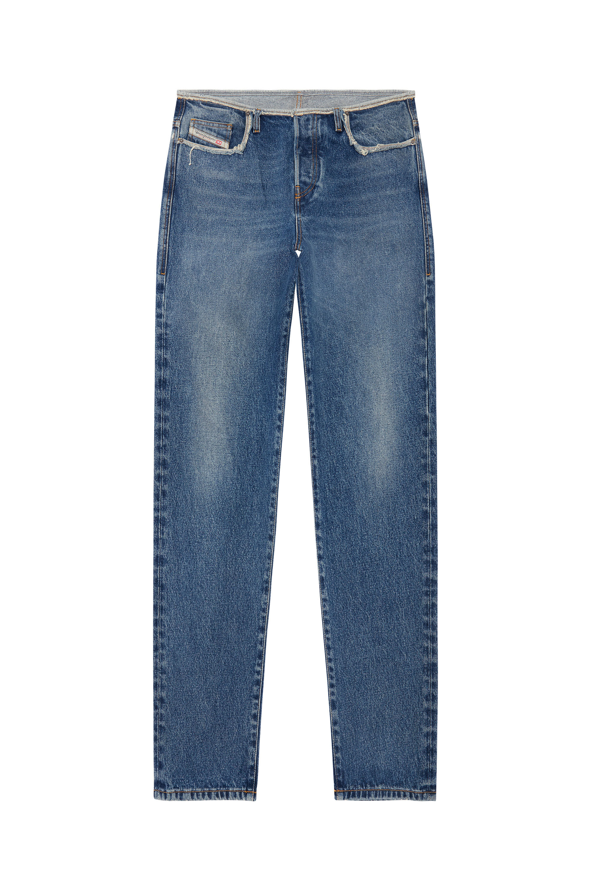 Diesel - D-Pend 007F2 Straight Jeans, Blu medio - Image 2