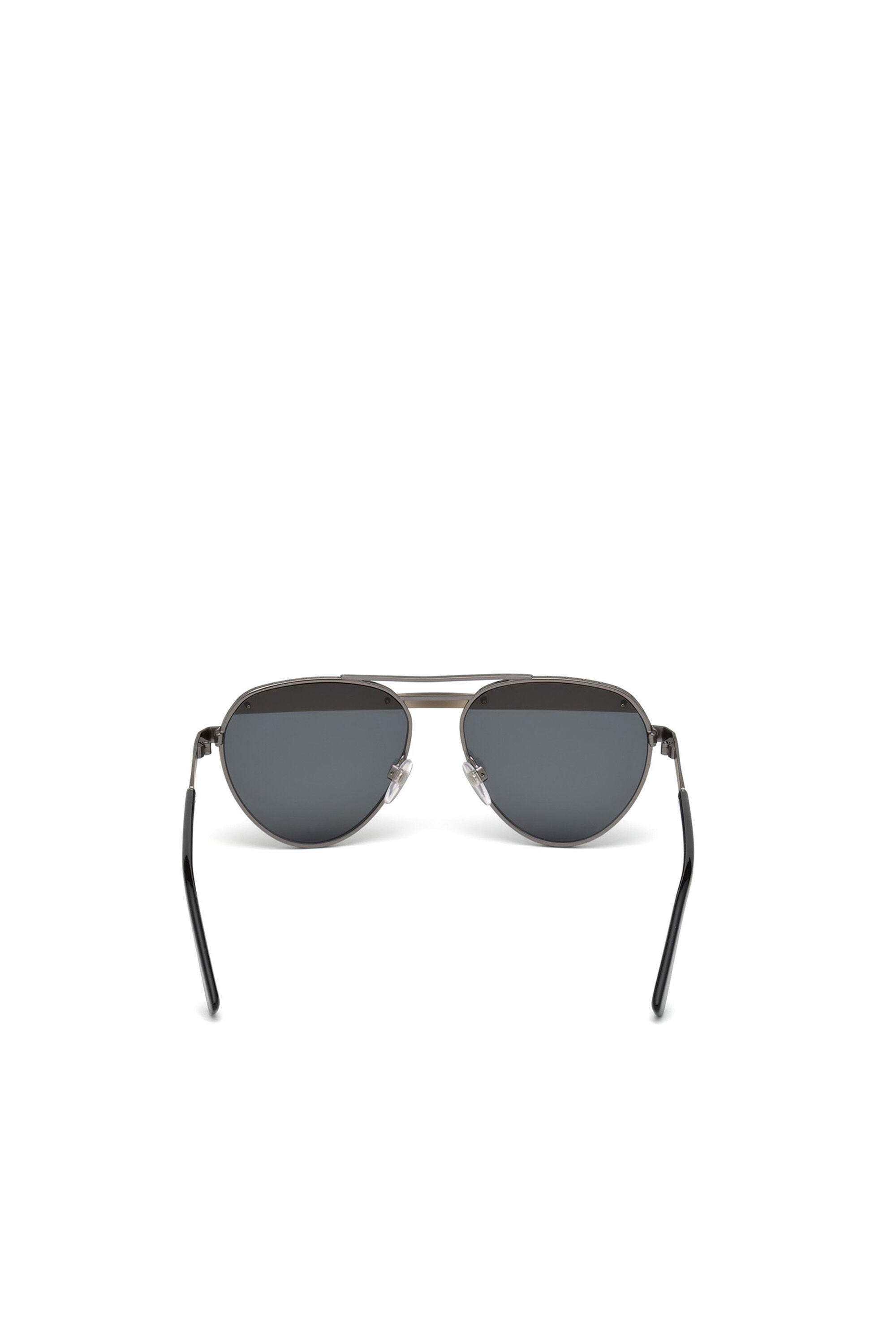 Diesel - DL0261, Occhiali da aviatore con dettaglio obliquo Unisex in Nero - 4