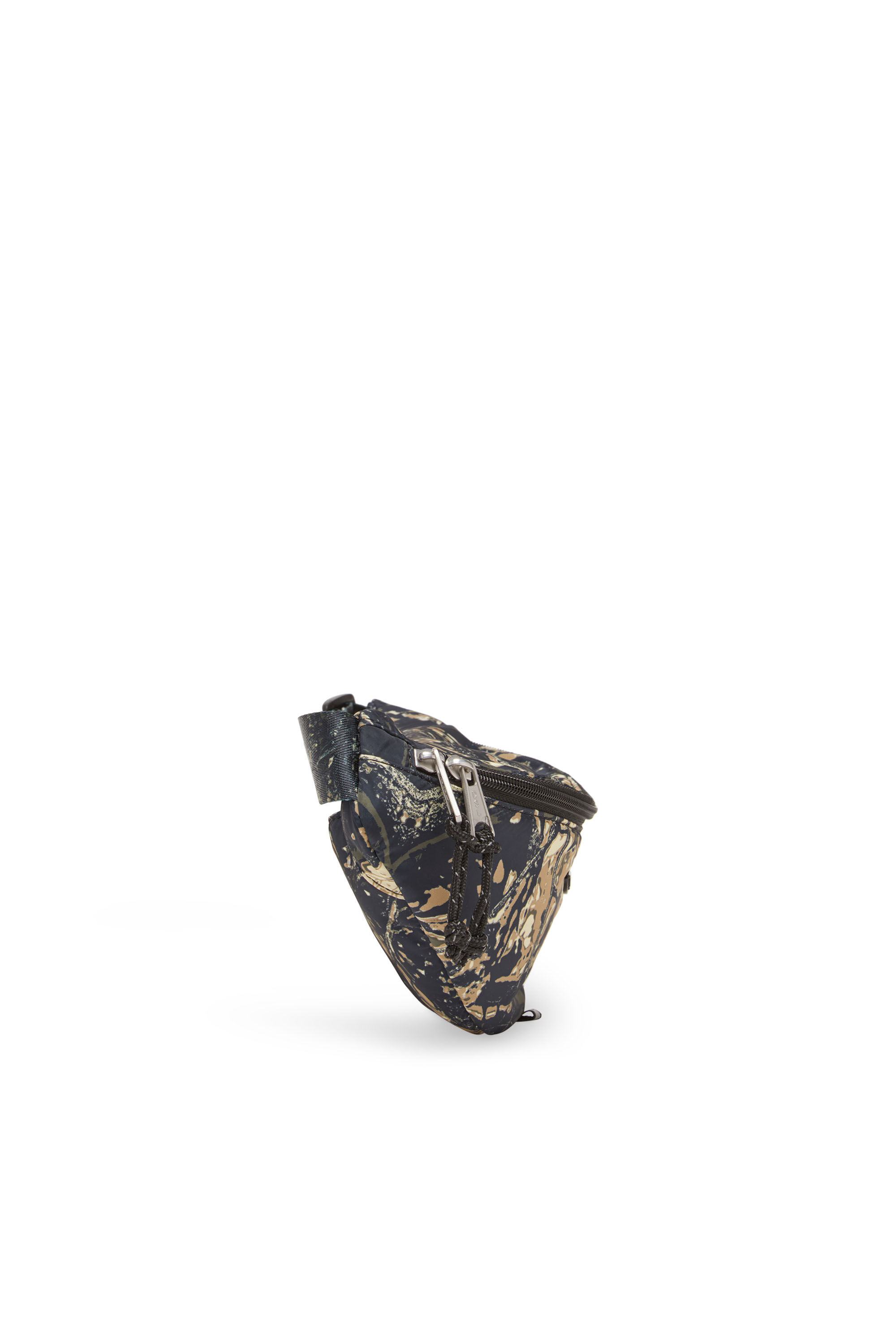 Diesel - D-PACK BELTBAG X, D-Pack-Belt bag in tessuto stampa camouflage Uomo in Verde - 4