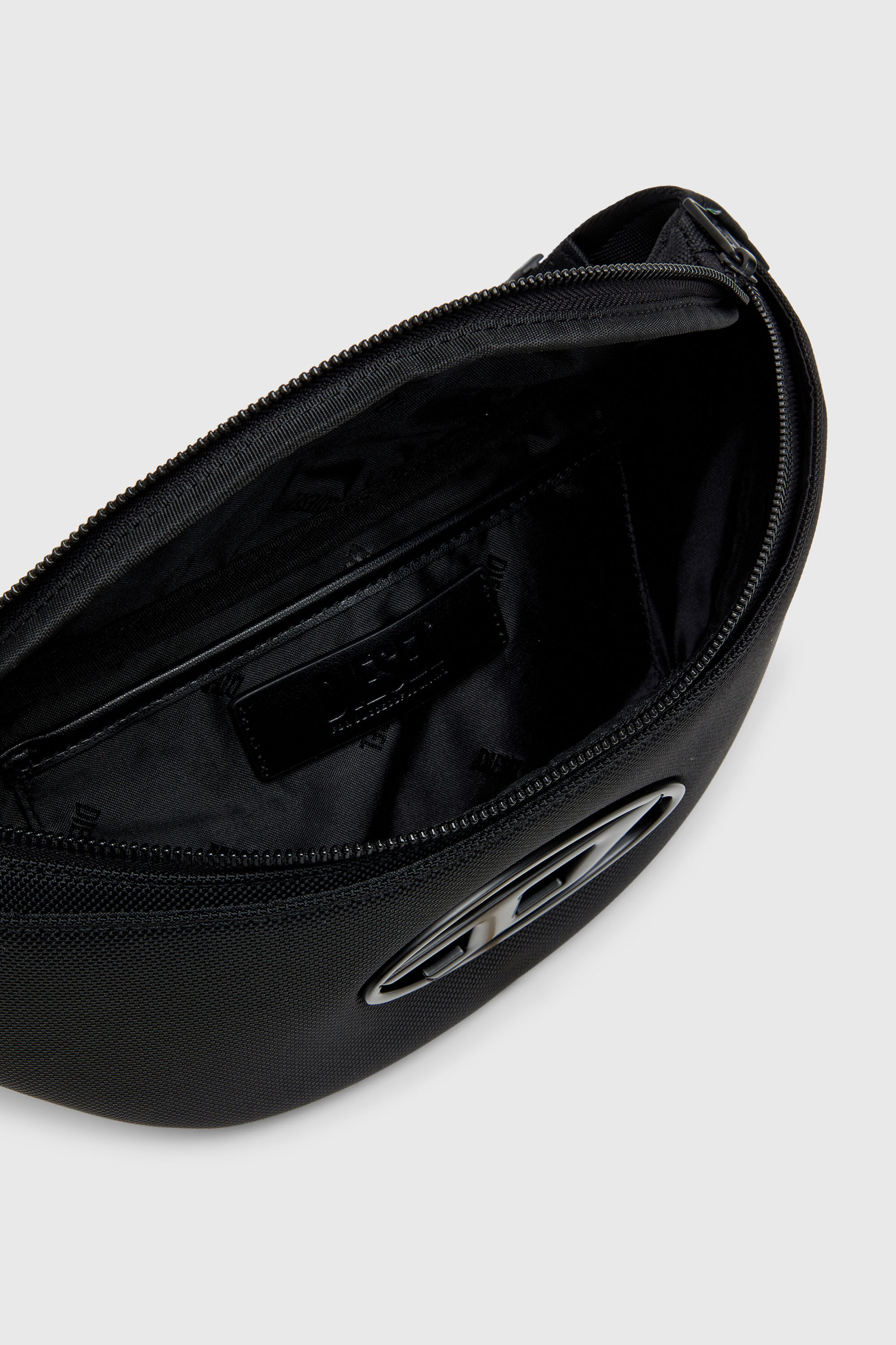 Diesel - HOLI-D BELT BAG M, Holi-D - Marsupio in nylon con tasca interna Unisex in Nero - 3