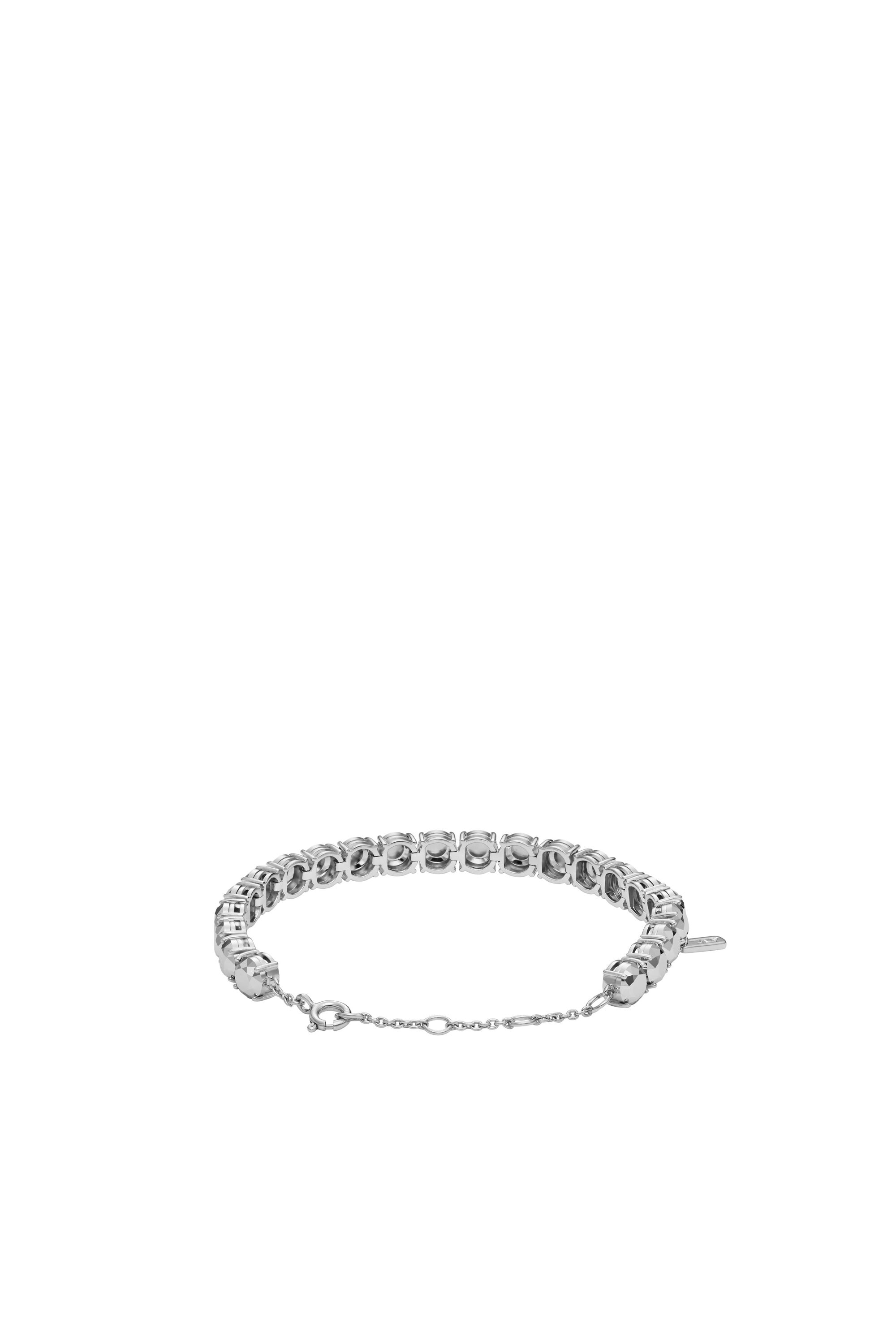 Diesel - DL1354040 STERLING SILVER JEWEL, Bracciale taglio diamante in argento sterling Unisex in Argento - 2