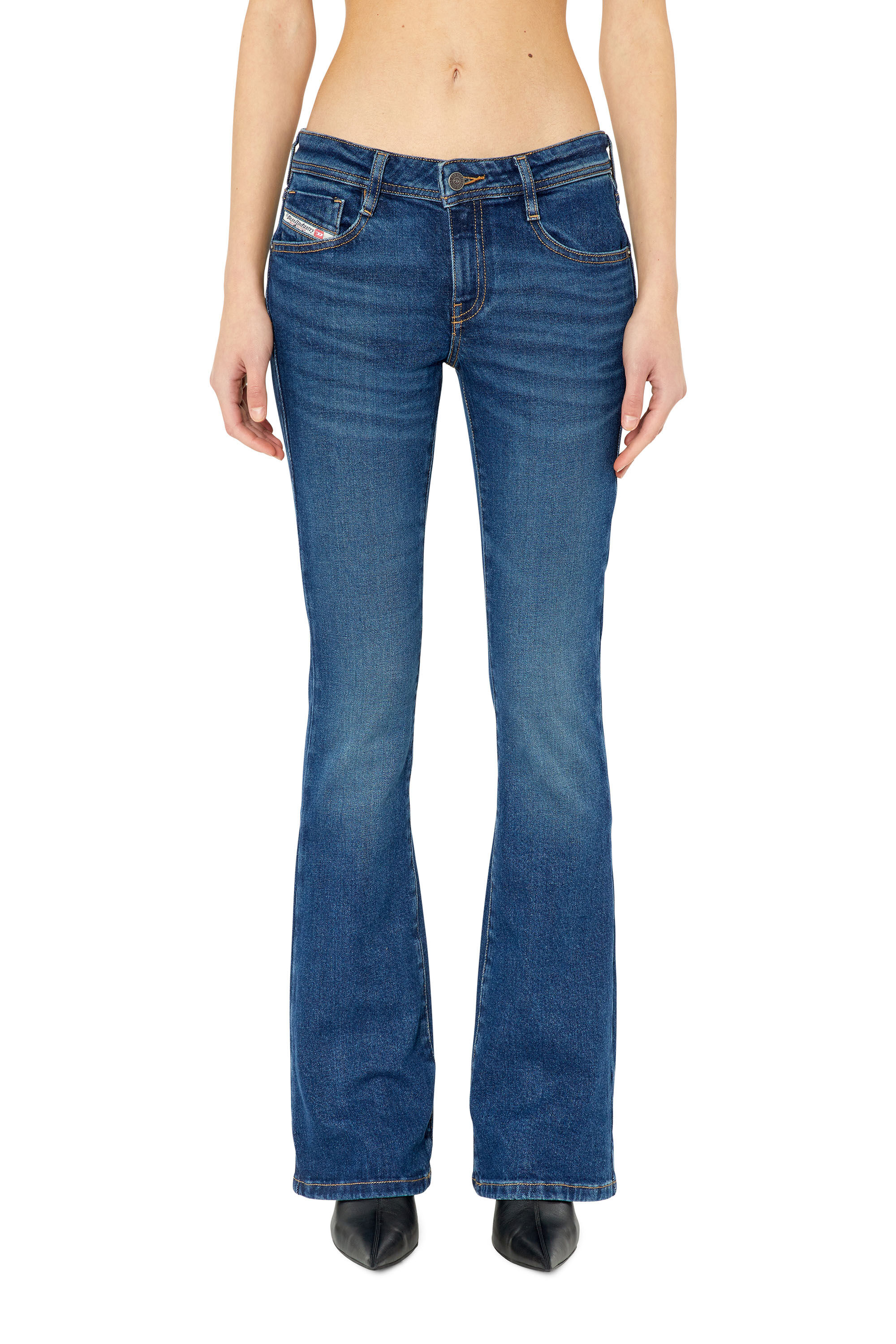 Diesel - 1969 D-Ebbey 0GYCS Bootcut and Flare Jeans, Blu Scuro - Image 3
