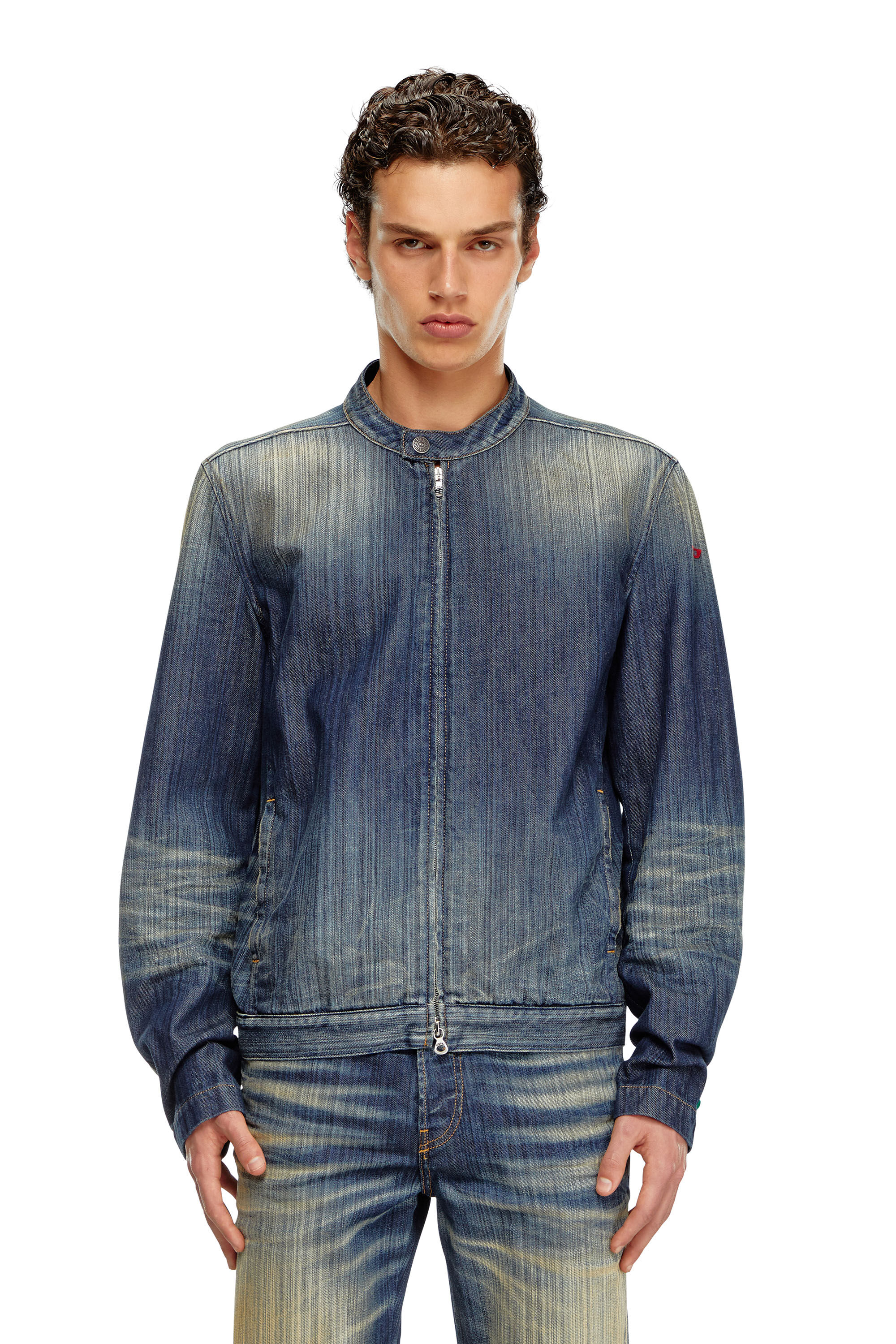 Giacca jeans moto uomo top