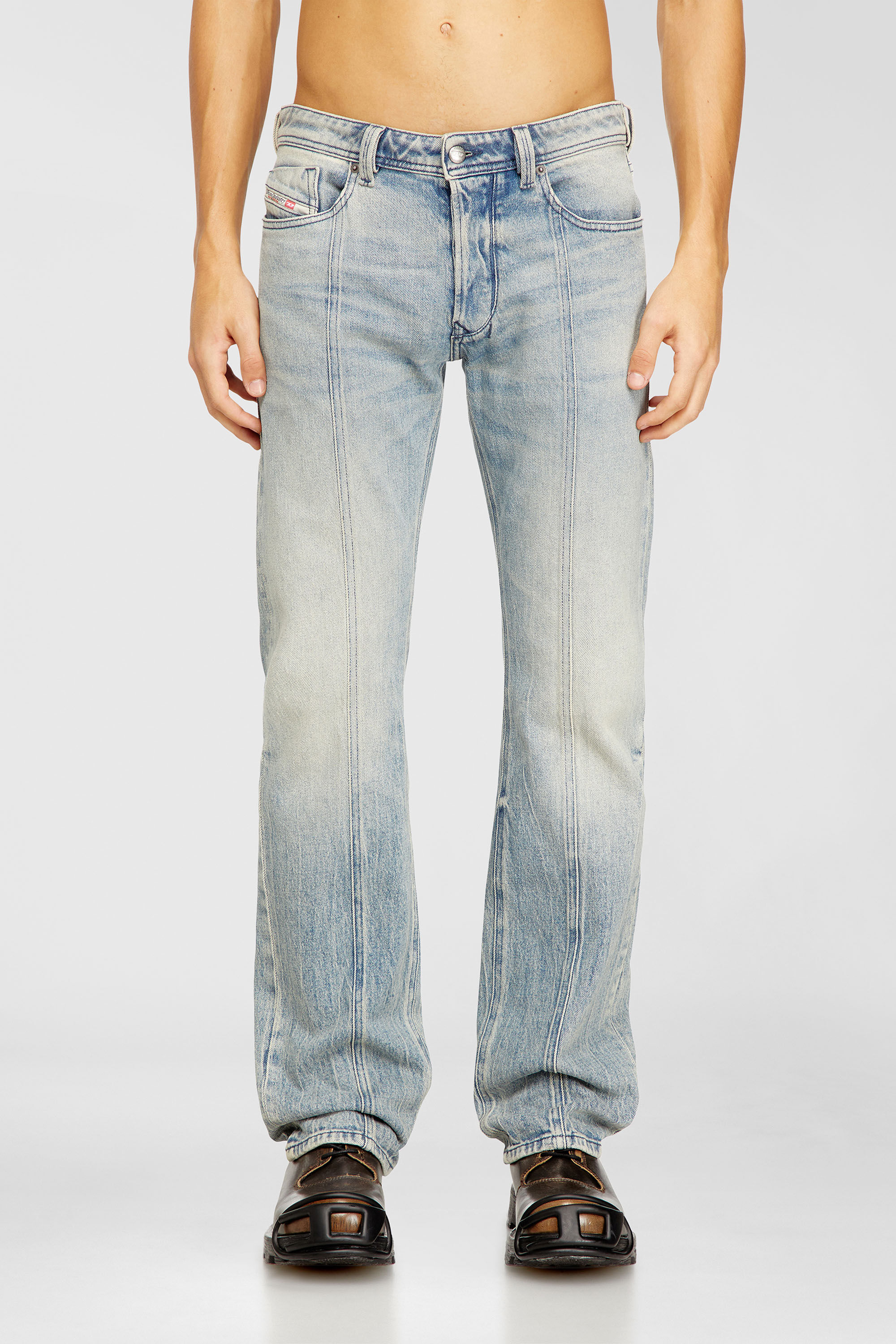 Diesel - Man's Regular Jeans 1985 Larkee 09N55, Light Blue - 2