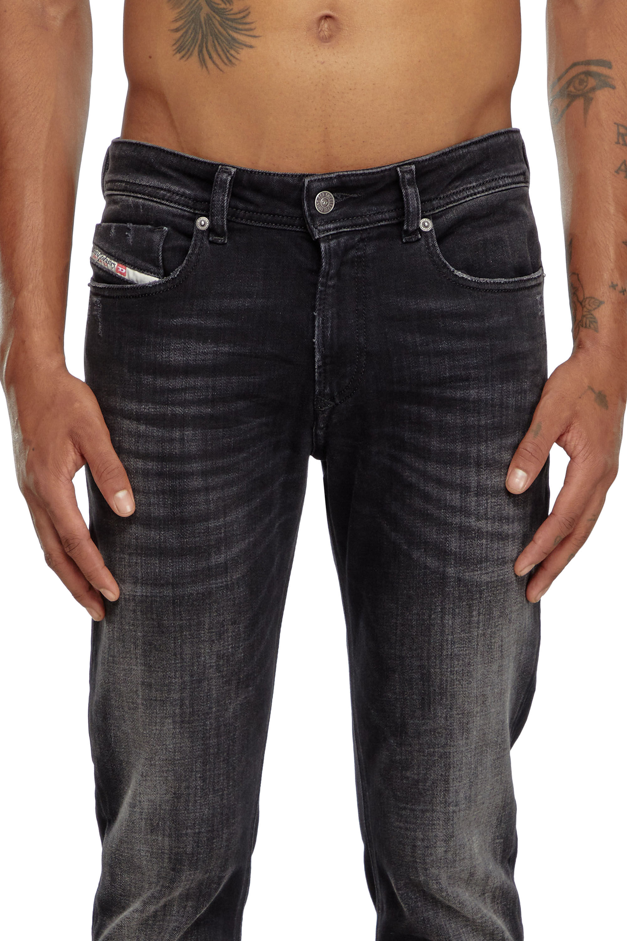 Diesel - Uomo Skinny Jeans 1979 Sleenker 09K11, Nero/Grigio scuro - Image 4