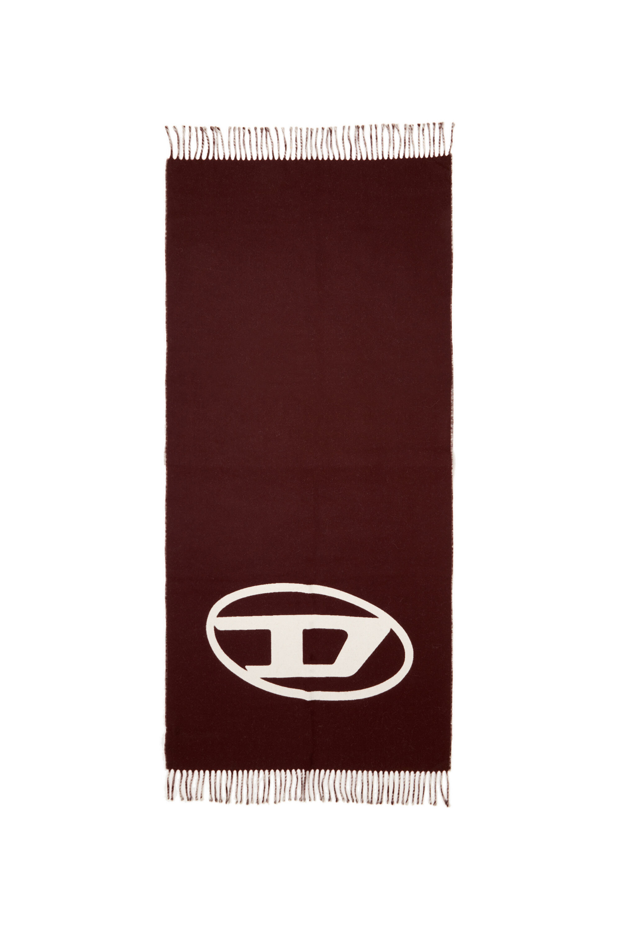 Diesel - S-TEVIE, Sciarpa in lana reversibile bicolore Uomo in Rosso - 2