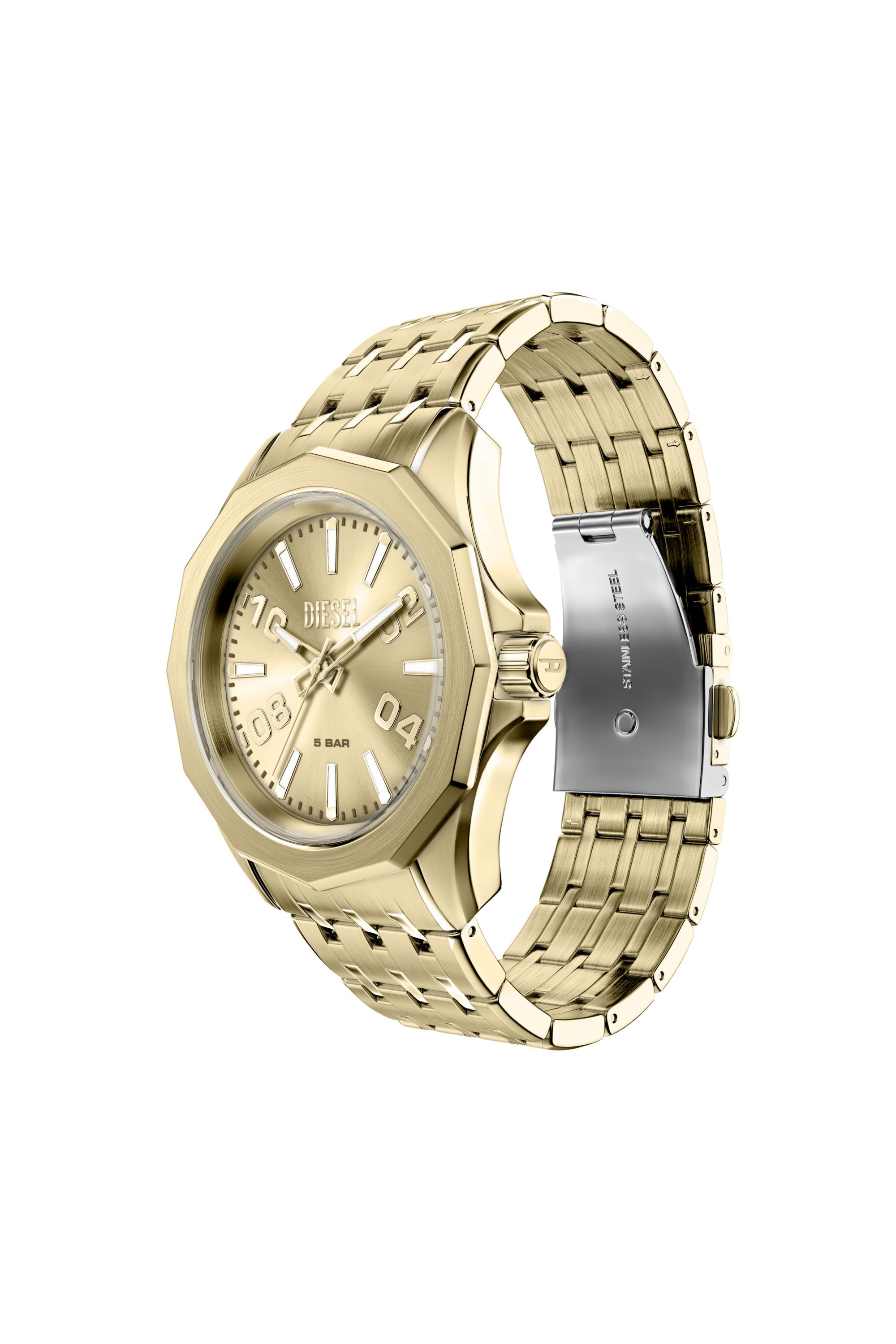 Diesel - DZ2239 WATCH, Orologio Stinger in acciaio color oro Uomo in Oro - 4