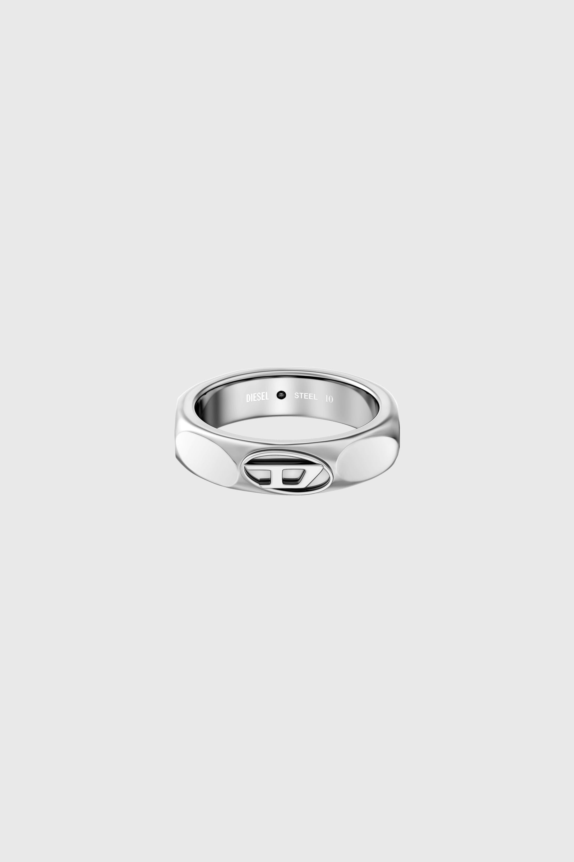 Diesel - DX1693040 JEWELLERY, Unisex's Stainless steel band ring in Silver - 4