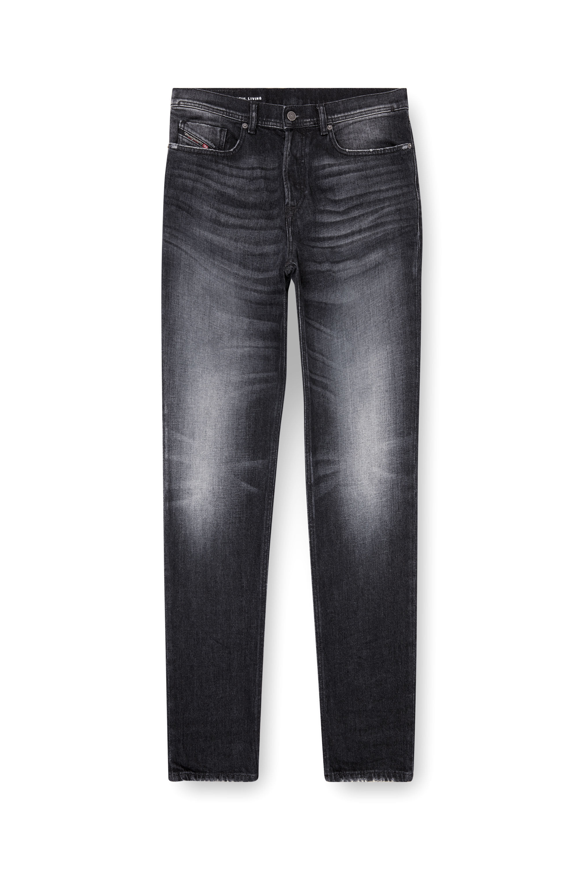 Diesel - Regular Jeans 2023 D-Finitive 09L50 Uomo, Nero/Grigio scuro - Image 2