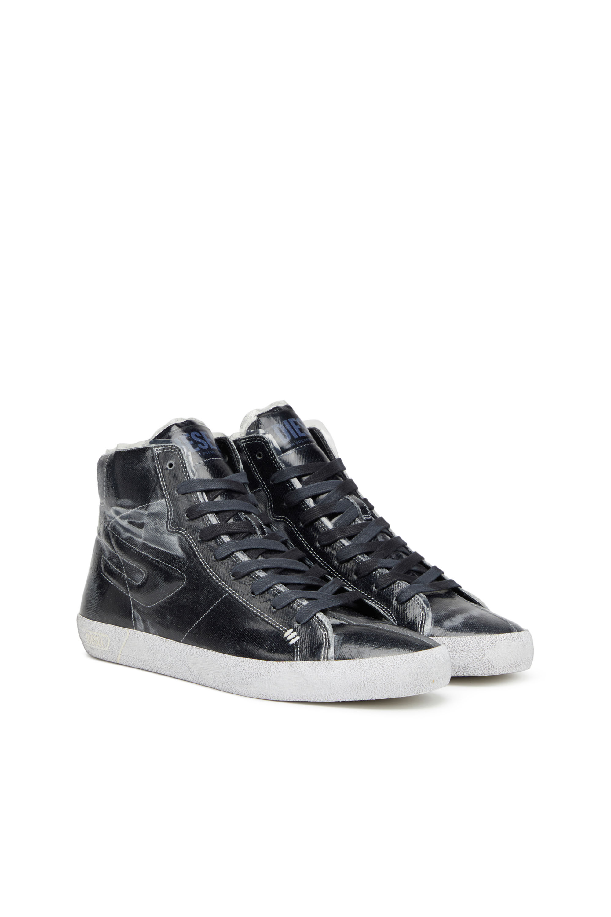 Diesel - S-LEROJI MID, S-Leroji Mid - Sneaker high-top in canvas e TPU Uomo in Nero - 2