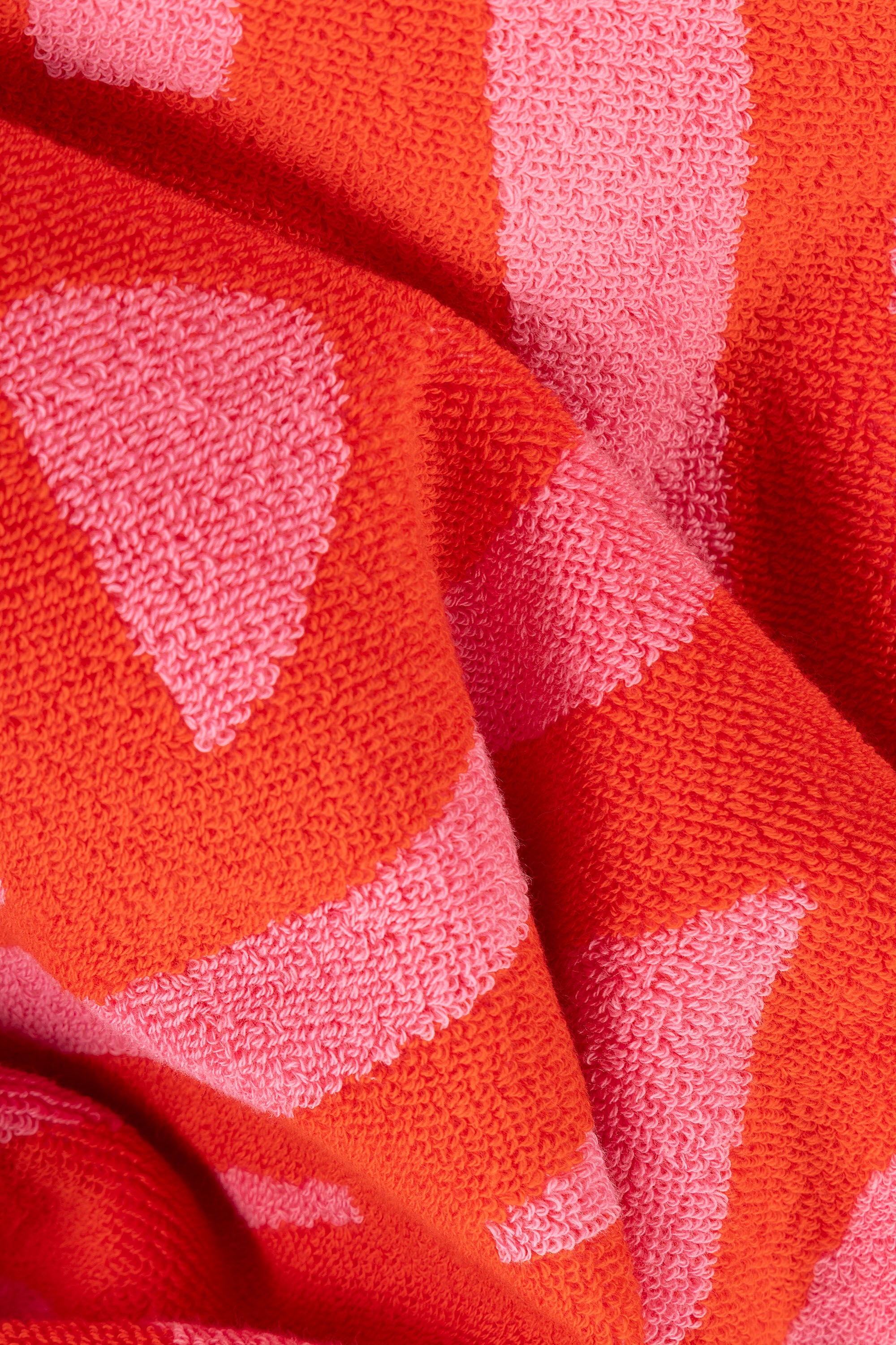 Diesel - 1018163  STRIPES PINK/RED TOWEL, Telo in spugna 100x180 cm Unisex in Rosso - 4