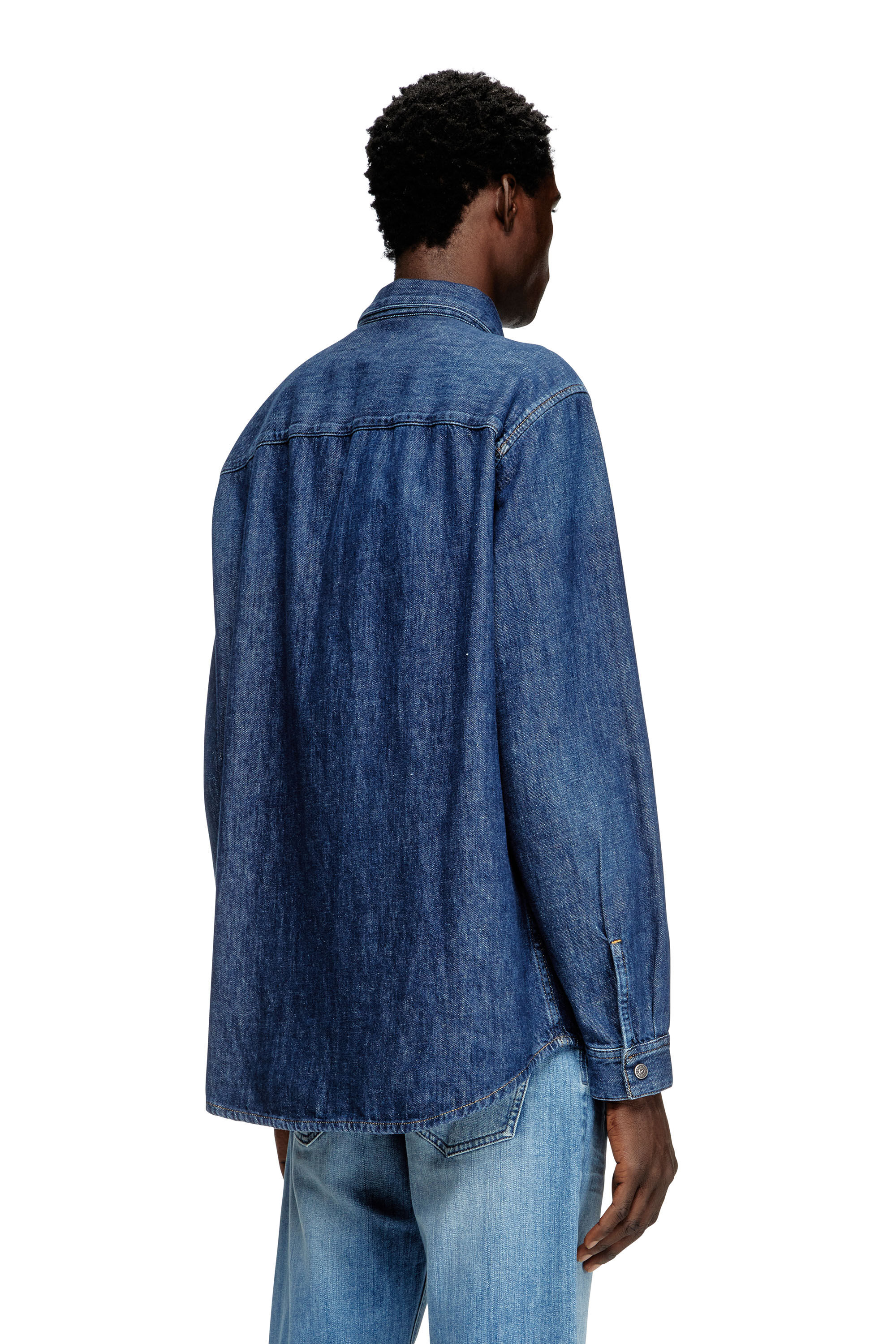 Diesel - D-SIMPLY, Camicia in denim Uomo in Blu - 4