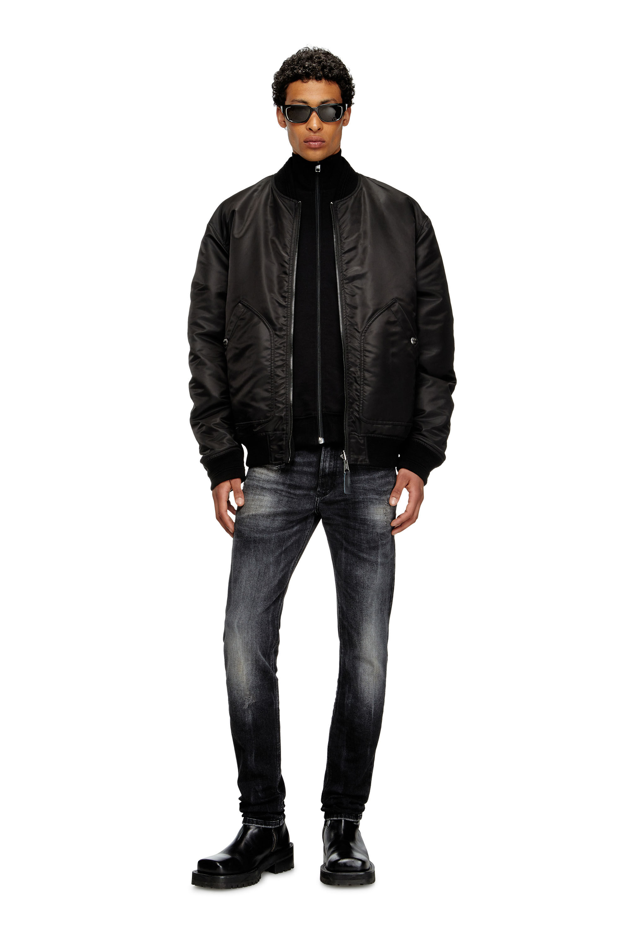 Diesel - S-LOCK-DOVAL-PJ, Maglia sportiva con patch Oval D Uomo in Nero - 1