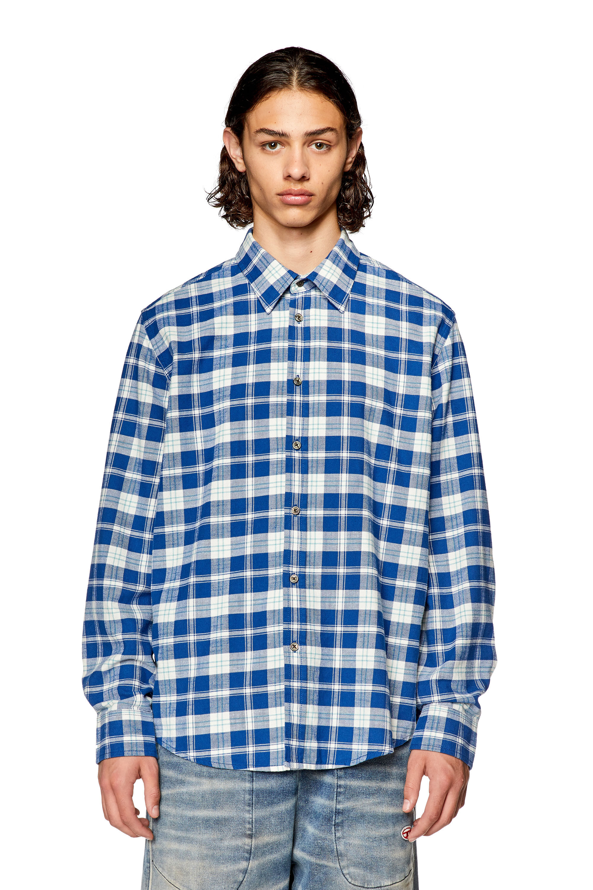Camicia diesel verde top