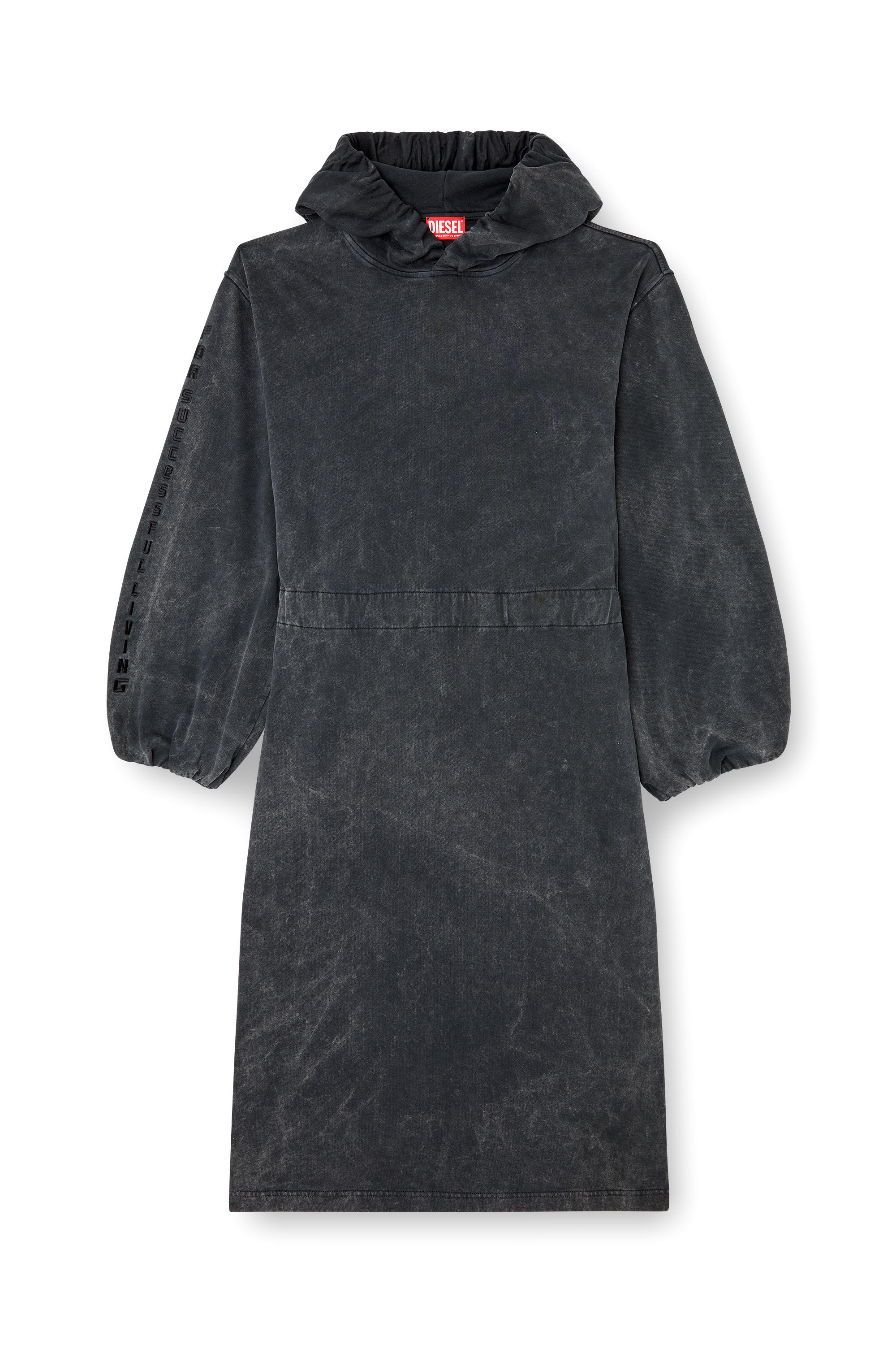 Diesel - D-QUIND, Abito a palloncino con cappuccio Donna in Grigio - 2