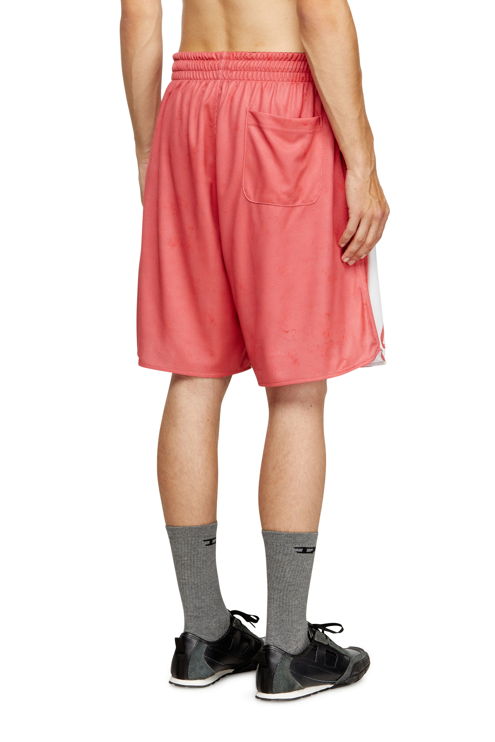 Diesel - P-KURT, Short a righe con patch fotografiche Uomo in ToBeDefined - 4