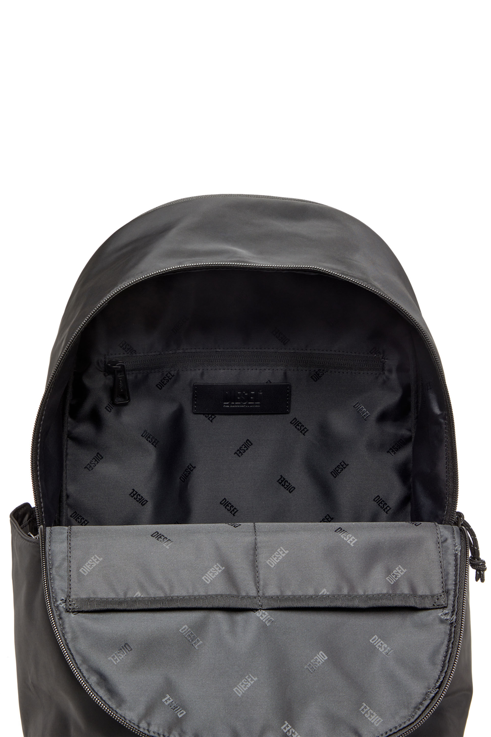Diesel - D-PACK BACKPACK X, D-Pack-Zaino in tessuto effetto raso Uomo in Nero - 2