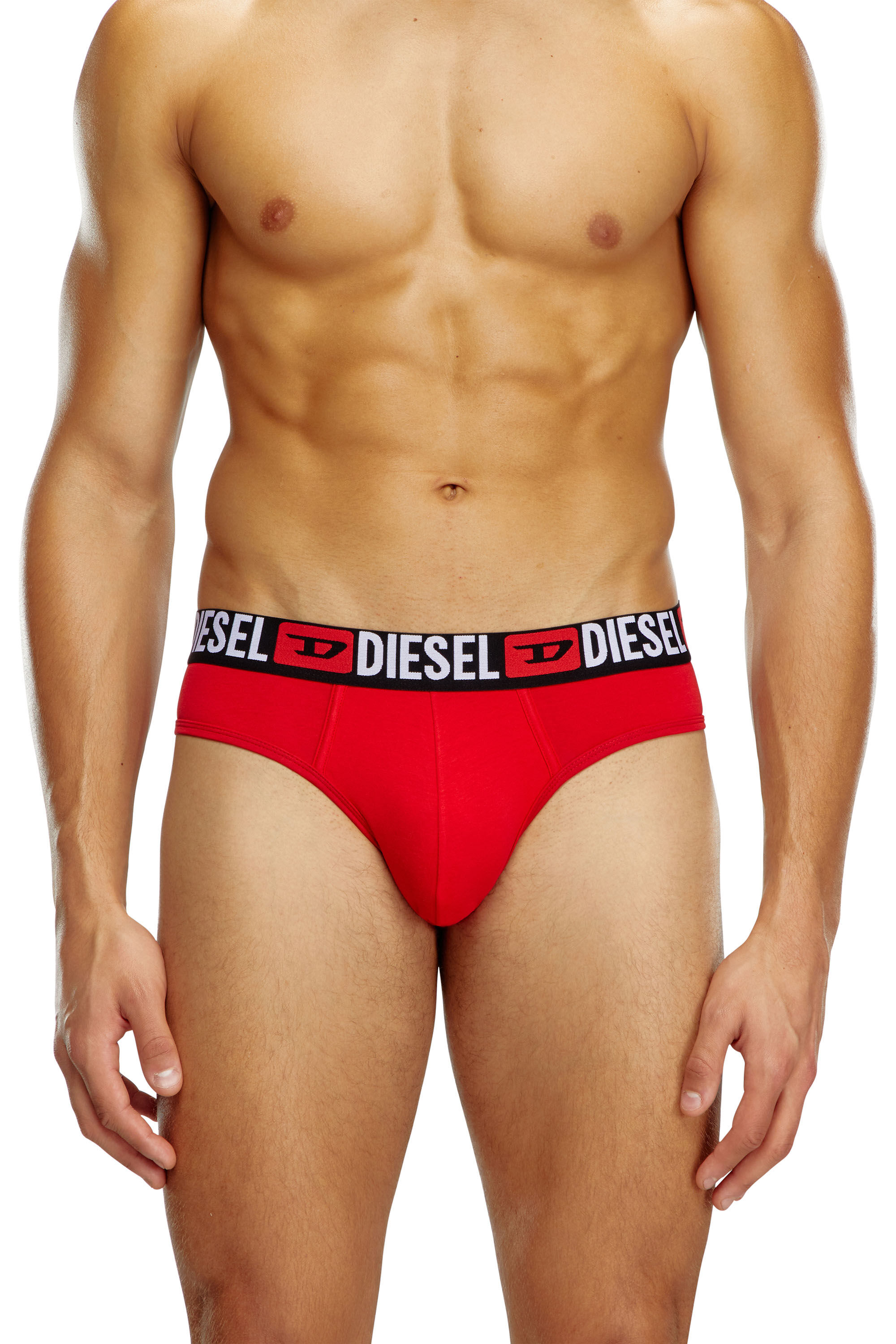 Diesel - UMBR-ANDRETHREEPACK, Set di tre slip a tinta unita Uomo in Multicolor - 3